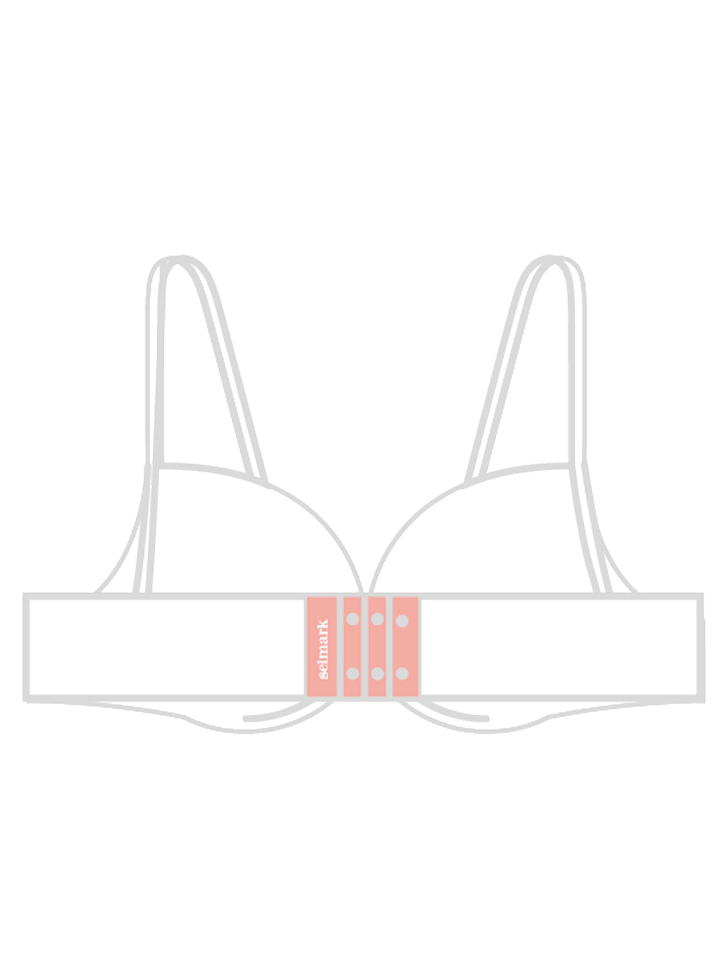Lot 3 élargisseurs soutien-gorge 35mm Selmark