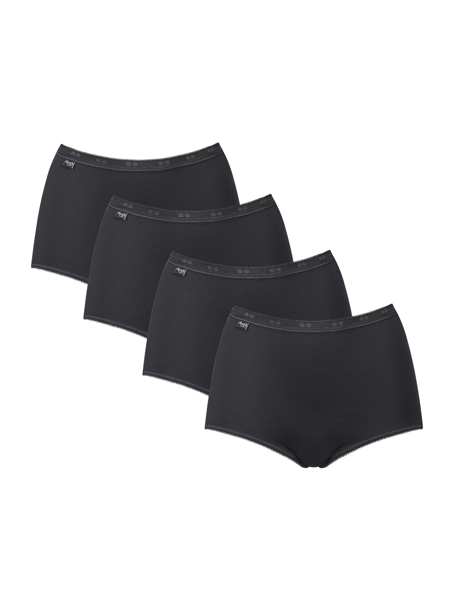 Pack x4 slips taille haute BASIC PLUS Sloggi