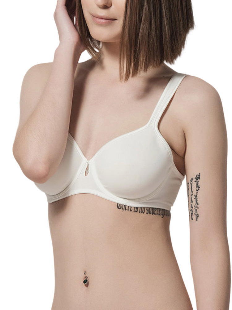 Soutien-gorge minimiseur balconnet Secret Sense Luna Splendida ivoire