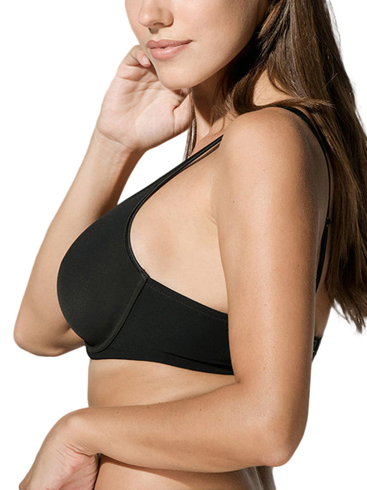 Soutien-gorge minimiseur balconnet Secret Sense Luna Splendida noir