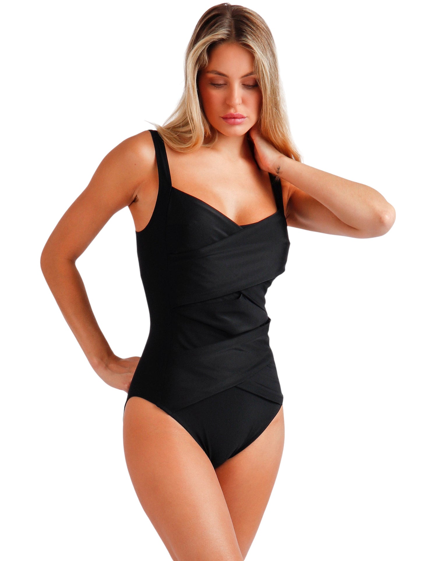 Maillot de bain une pièce préformé amincissant Curvy Mod Admas