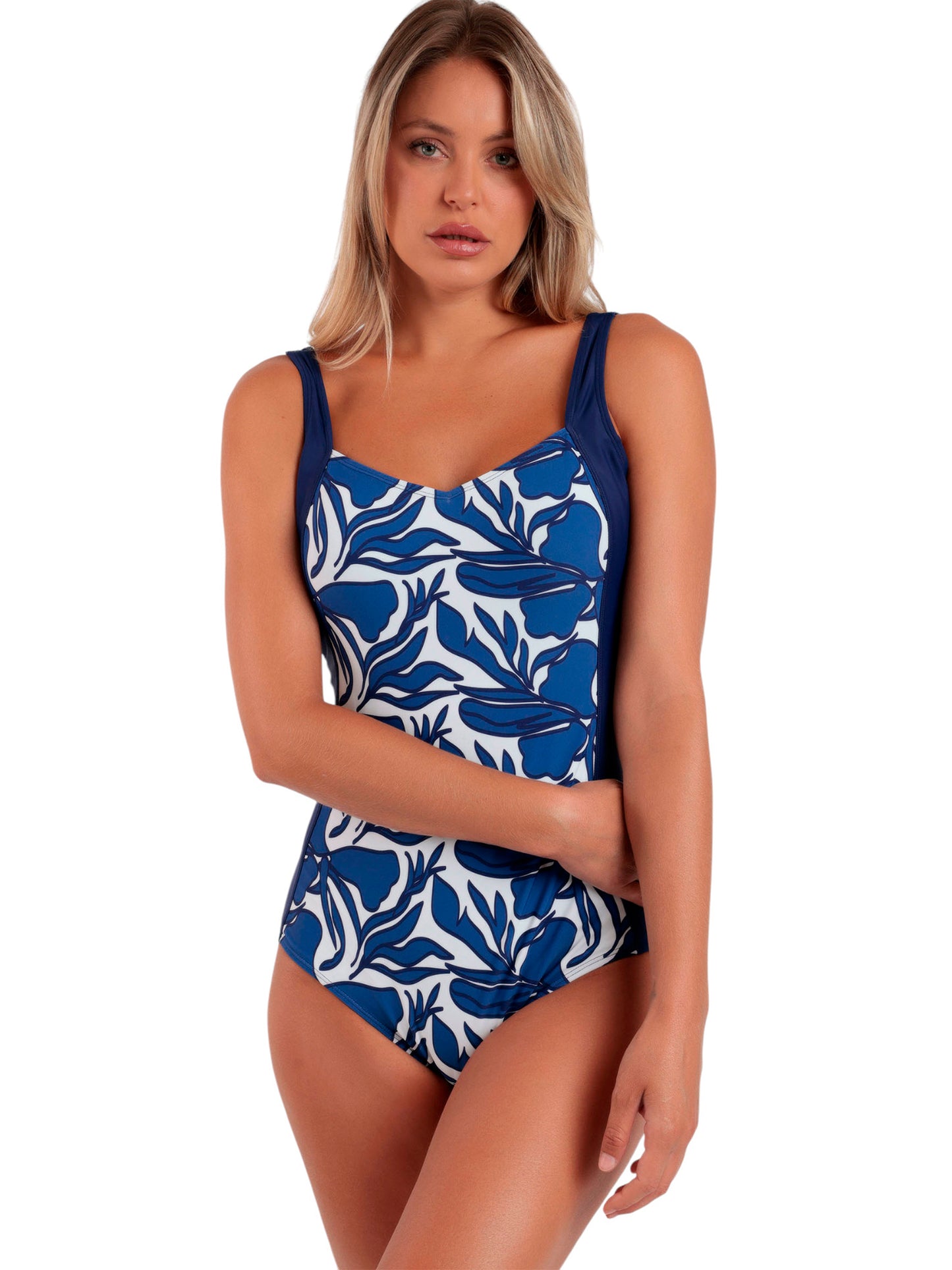 Maillot de bain une pièce préformé amincissant Curvy Line Admas