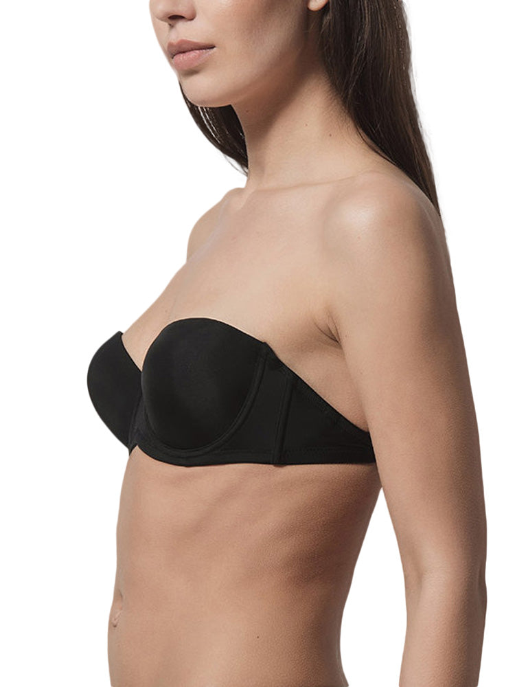 Soutien-gorge bandeau multi-positions Secret Luna Splendida noir