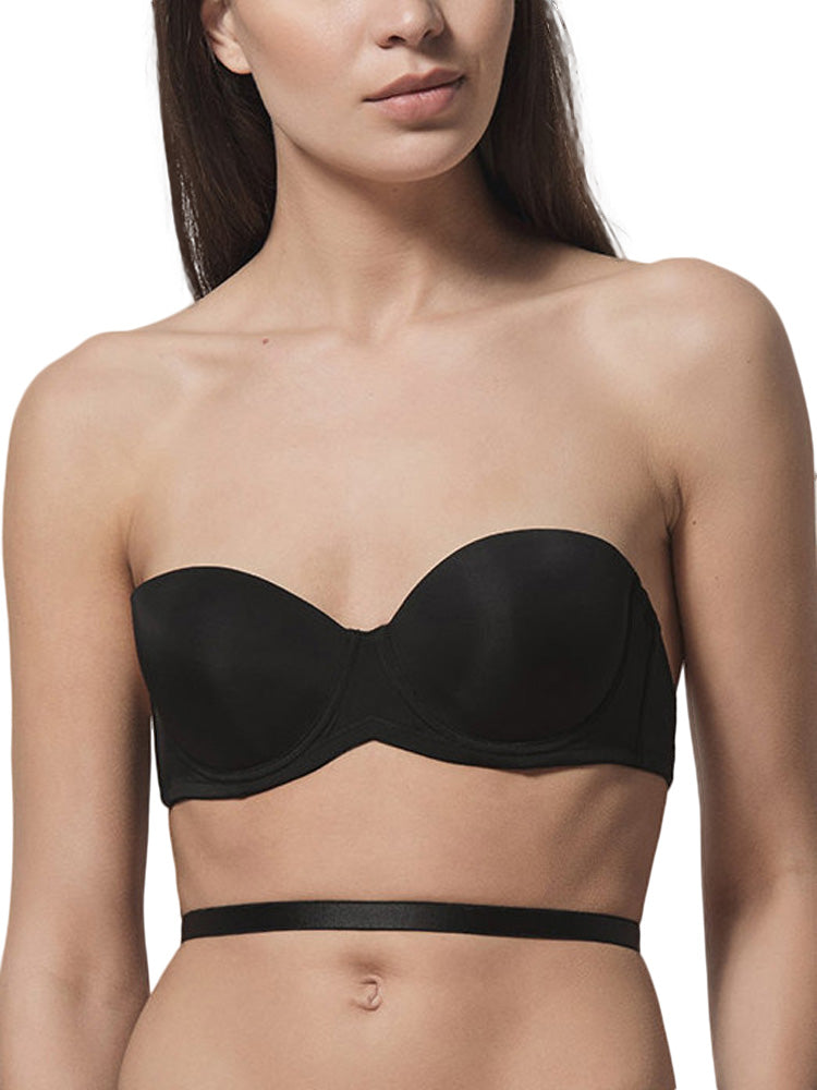 Soutien-gorge bandeau multi-positions Secret Luna Splendida noir