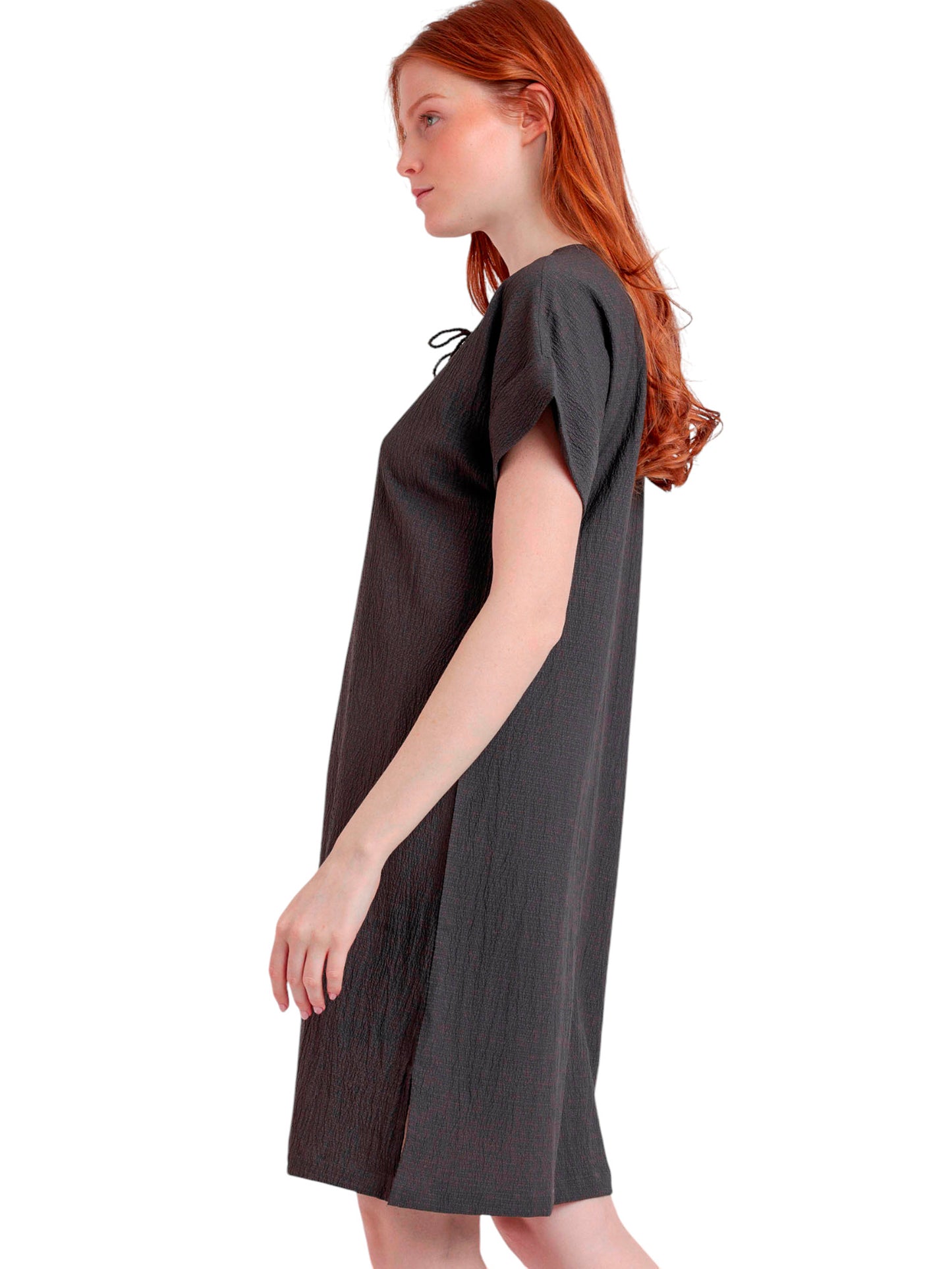 Robe estivale manches courtes Linen Style Admas