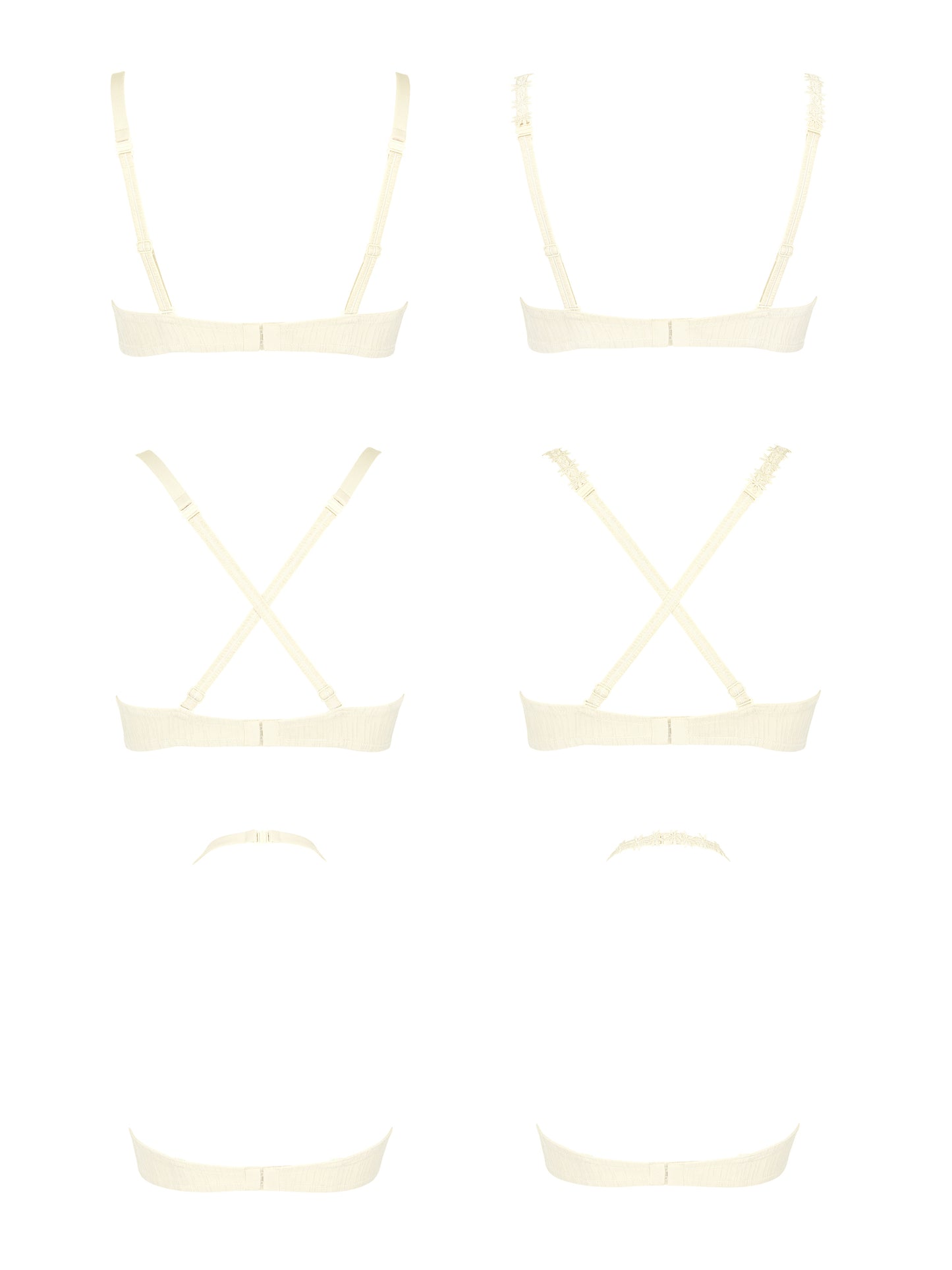 Soutien-gorge push-up multipositions Gracia ivoire Lisca