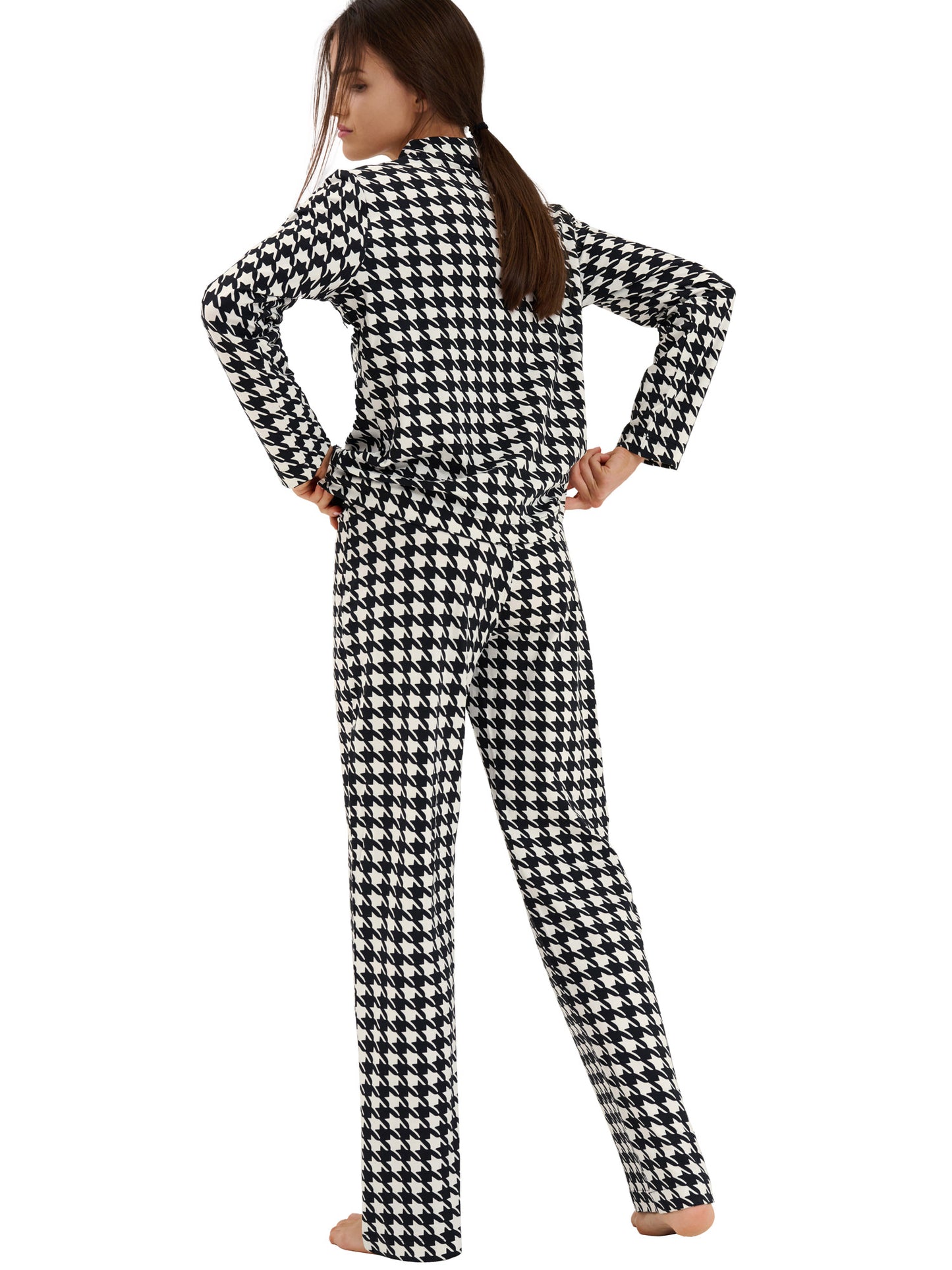 Haut pyjama chemise manches longues Mia Lisca
