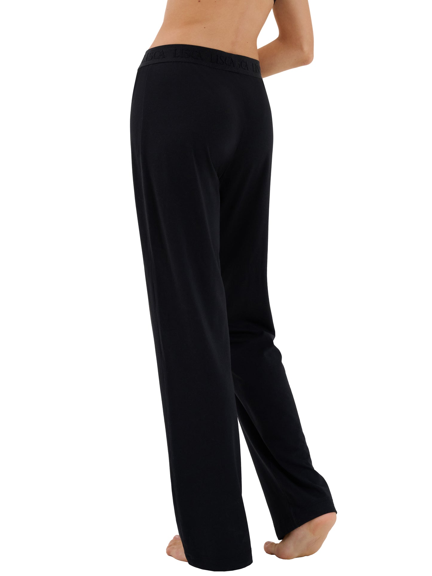 Bas pyjama pantalon long Mia Lisca Noir