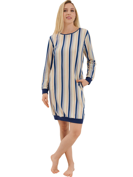 Chemise de nuit manches longues Maxine Lisca