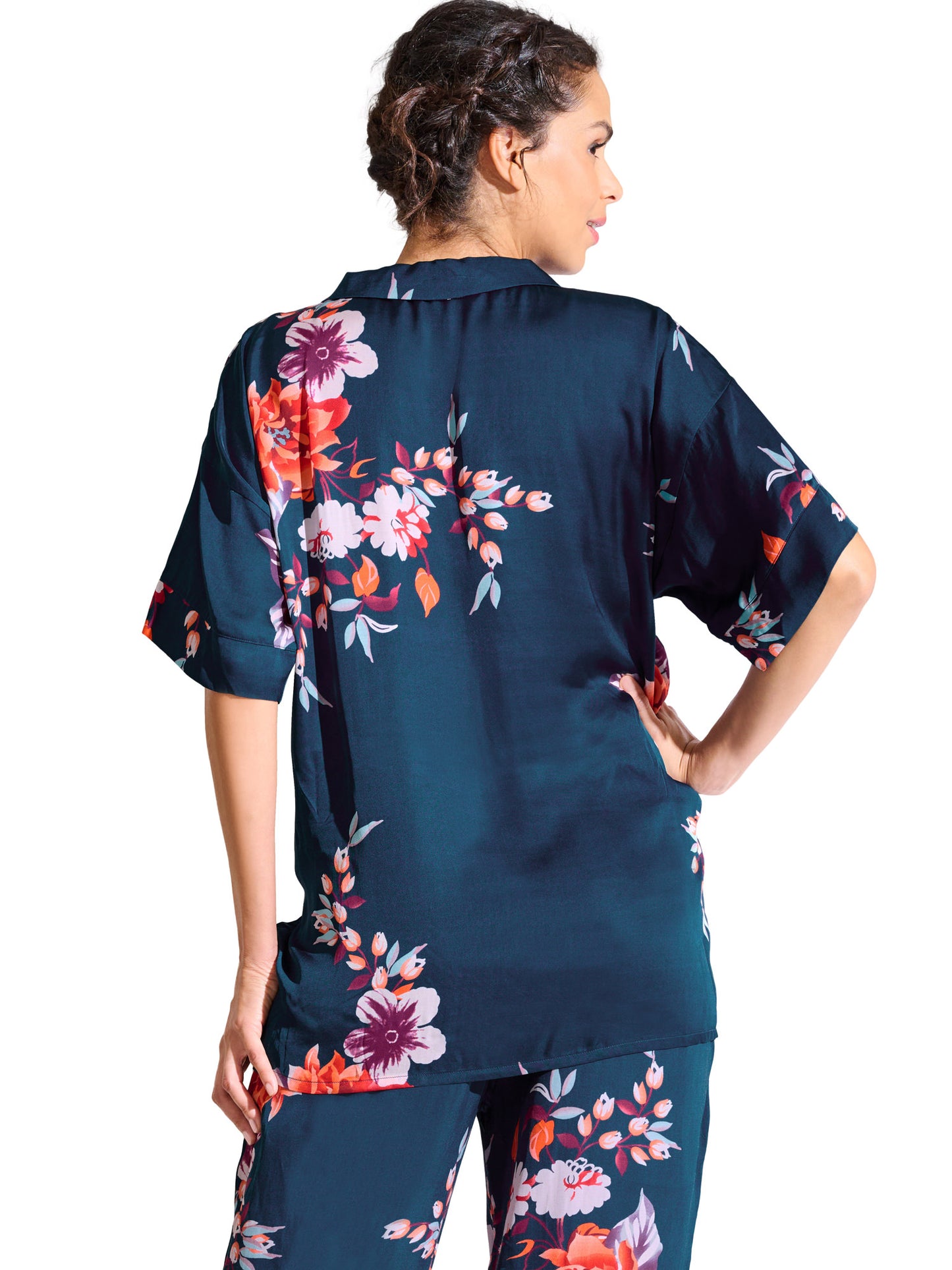 Haut pyjama chemise manches courtes AMARYLLIS Lisca