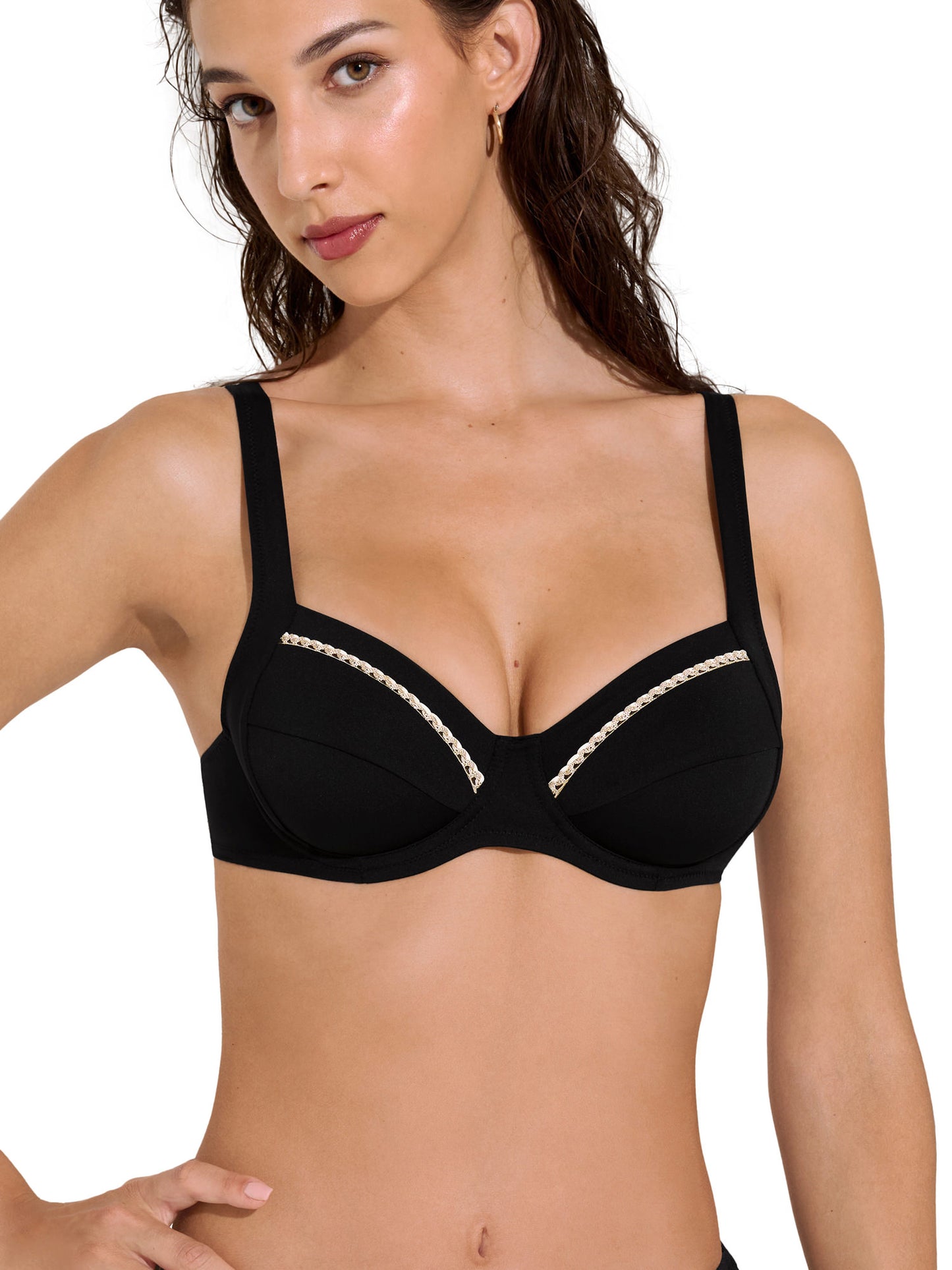 Haut maillot de bain armaturé multipositions Union Island bonnets F à G Lisca
