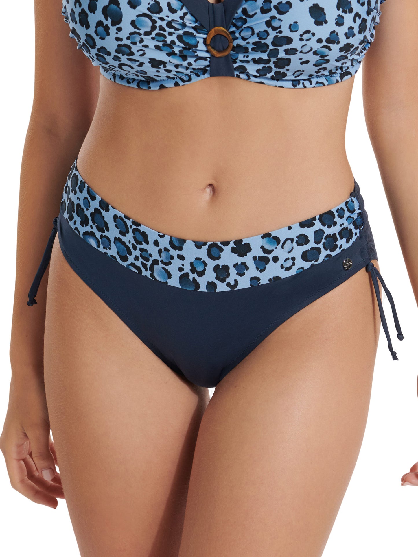 Bas maillot slip de bain taille haute côtés réglables Veracruz Lisca