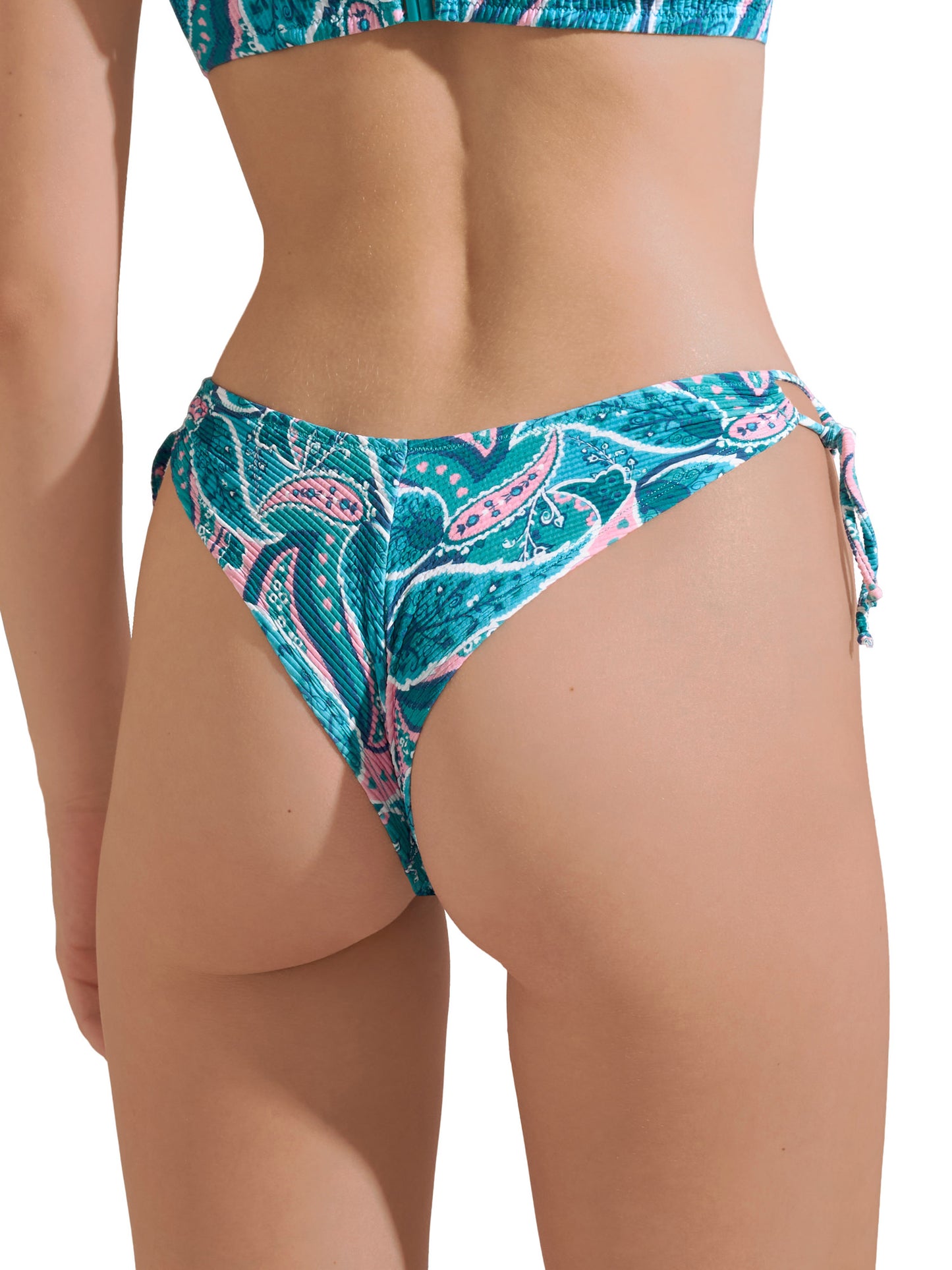 Bas maillot brésilien de bain échancré taille basse Kavala Lisca Cheek