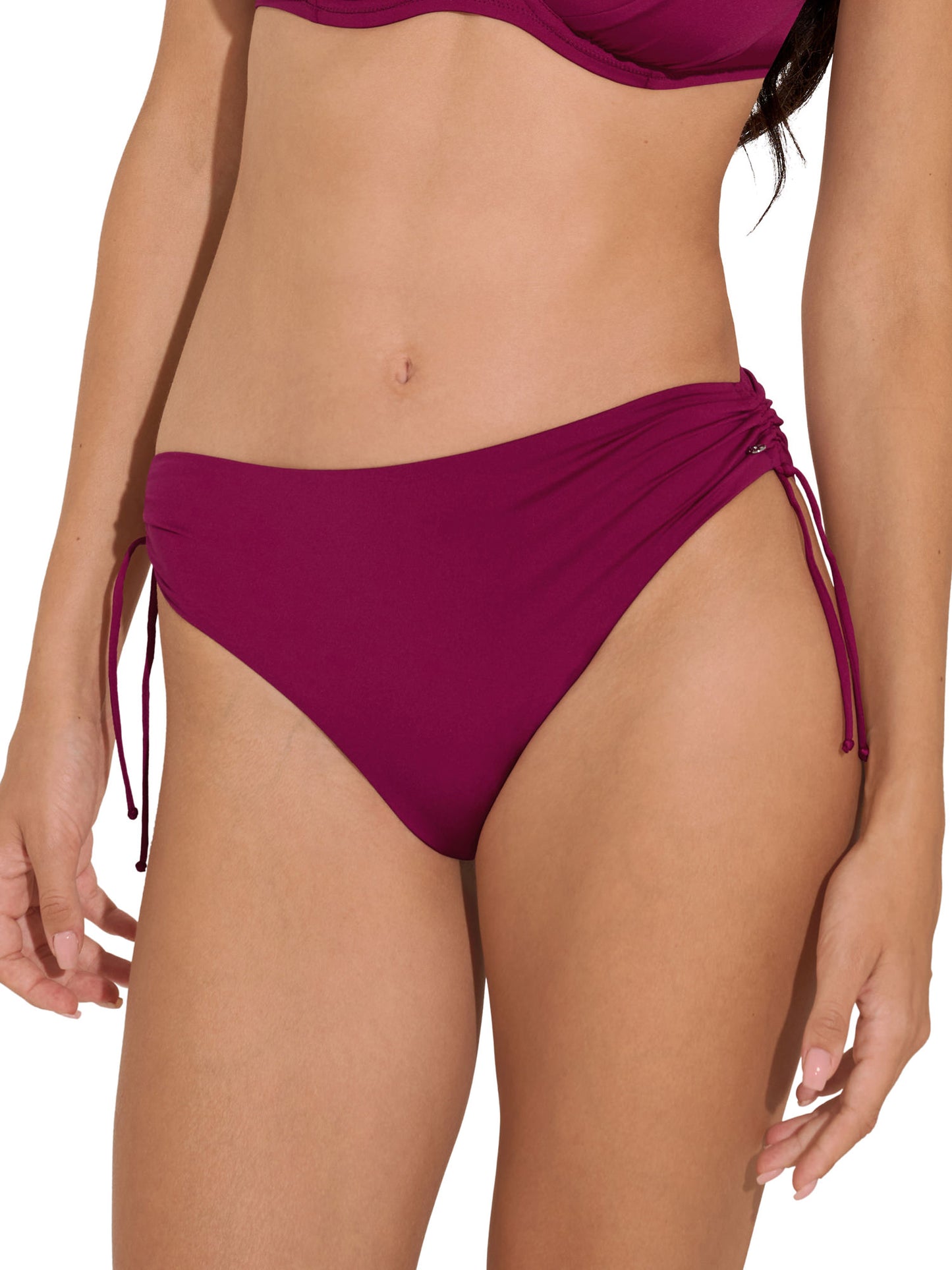 Bas maillot slip de bain taille haute côtés réglables Palma Lisca