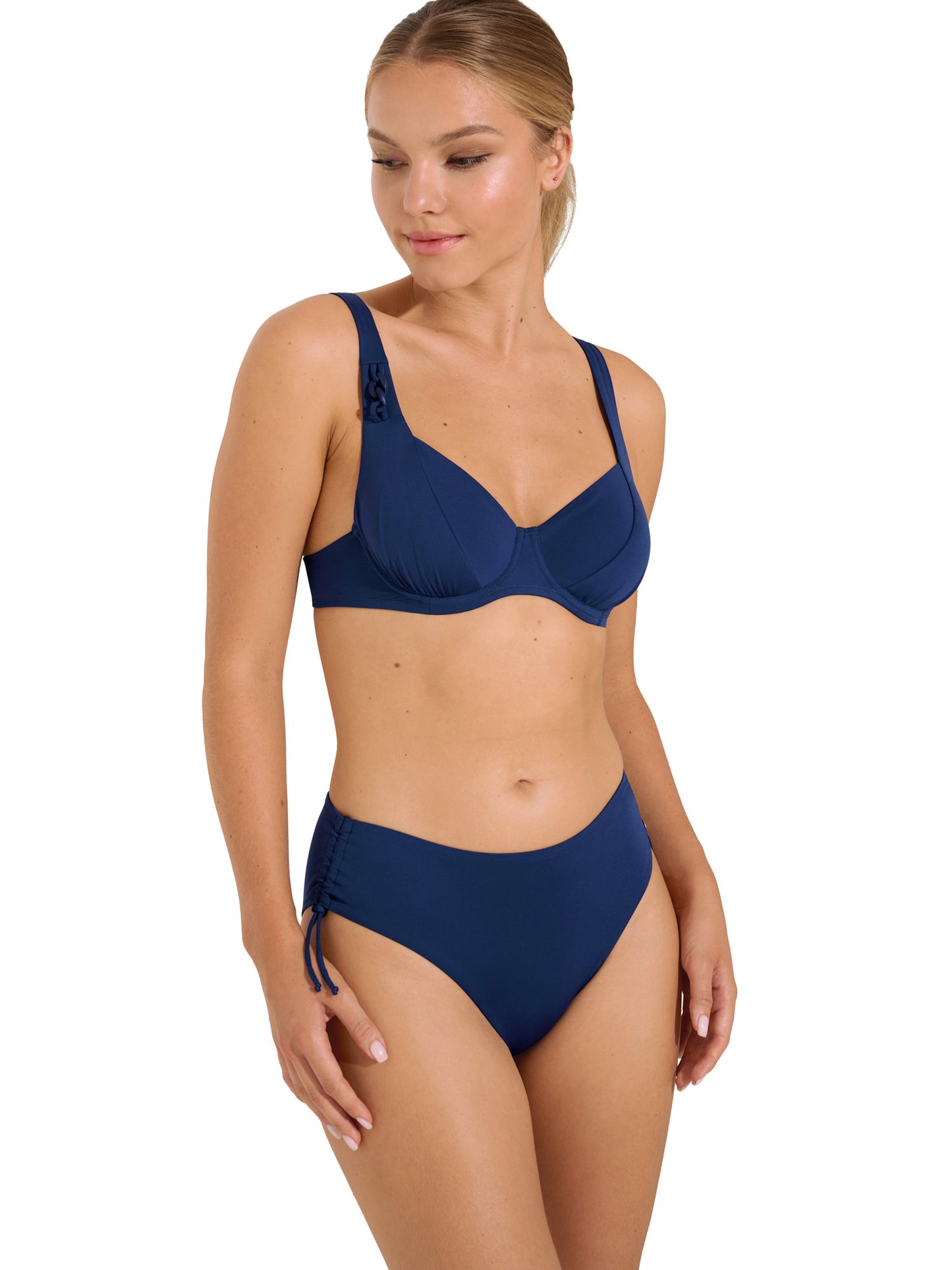 Bas maillot slip de bain taille haute côtés réglables Palma Lisca