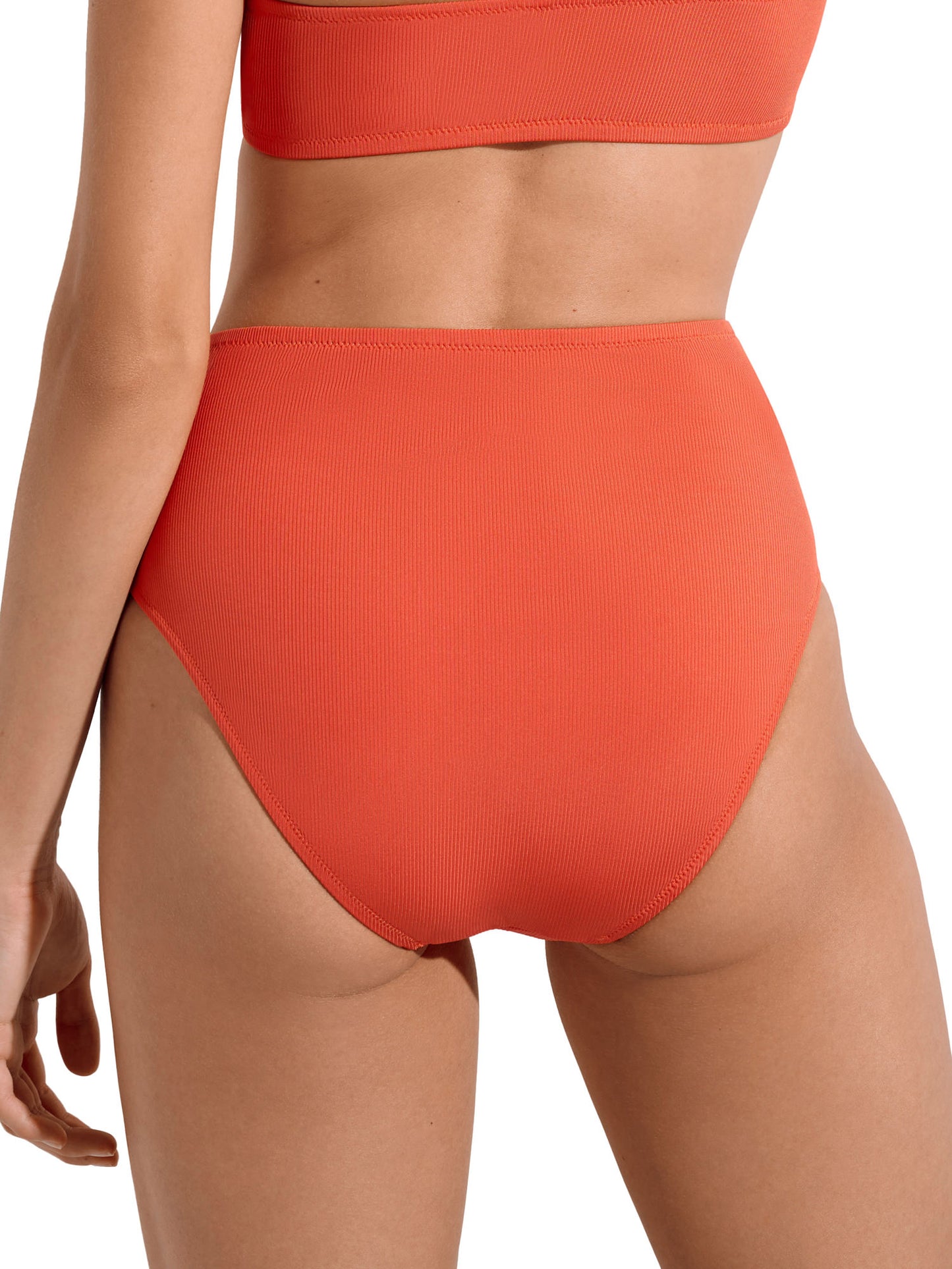 Bas maillot slip de bain asymétrique échancré taille haute Normandie Lisca