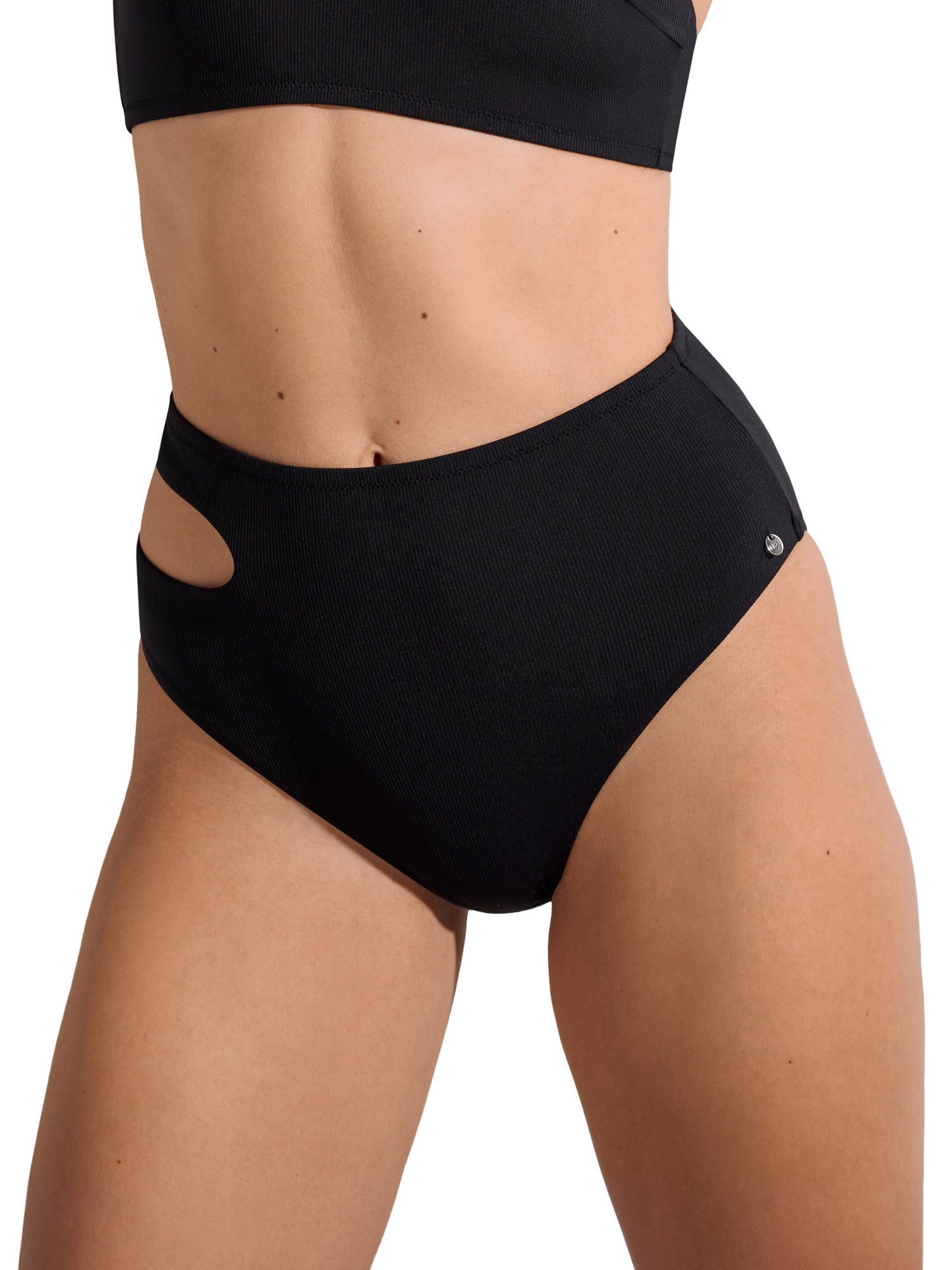 Bas maillot slip de bain asymétrique échancré taille haute Normandie Lisca