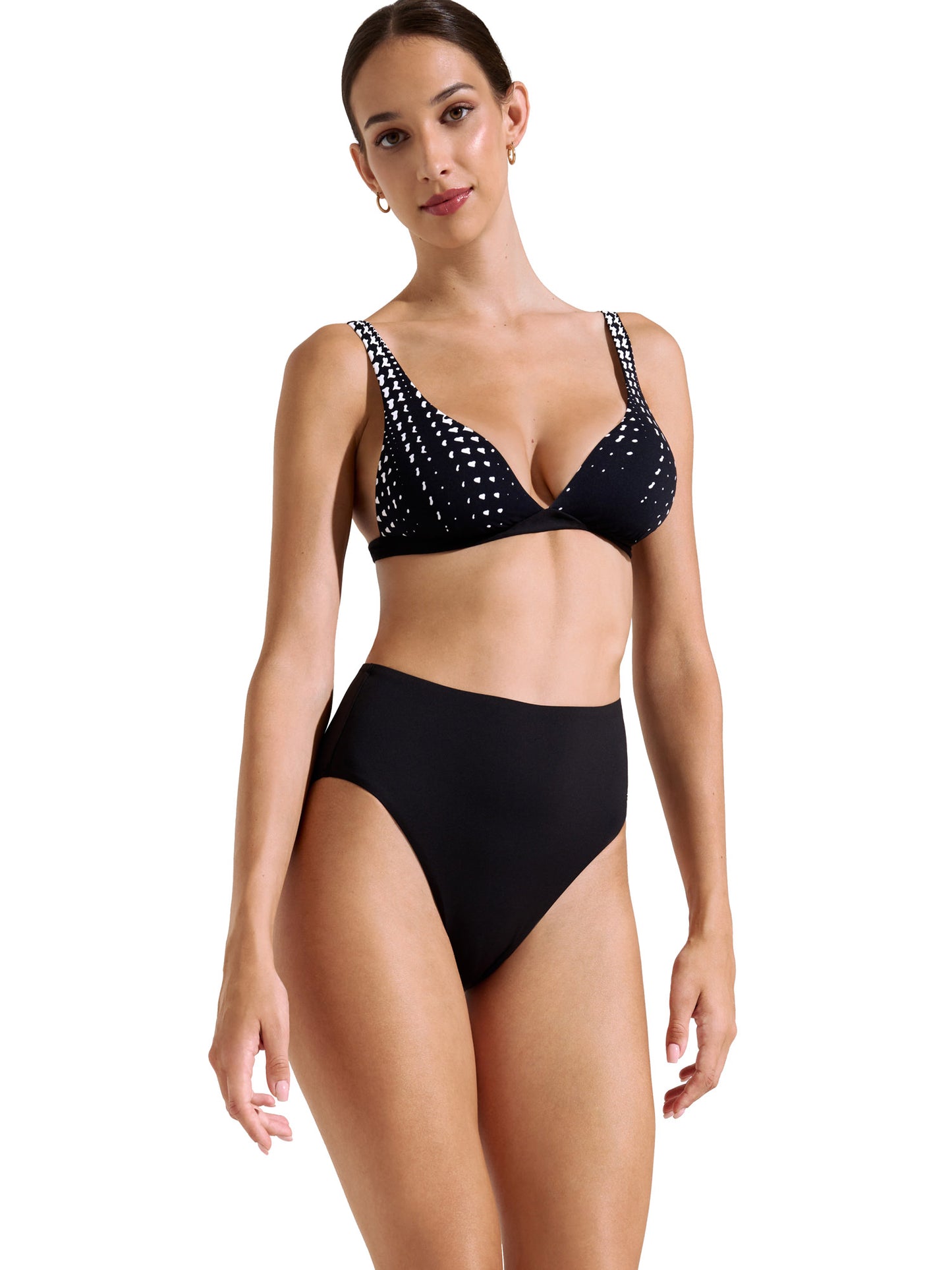 Bas maillot slip de bain échancré taille haute Quito Lisca