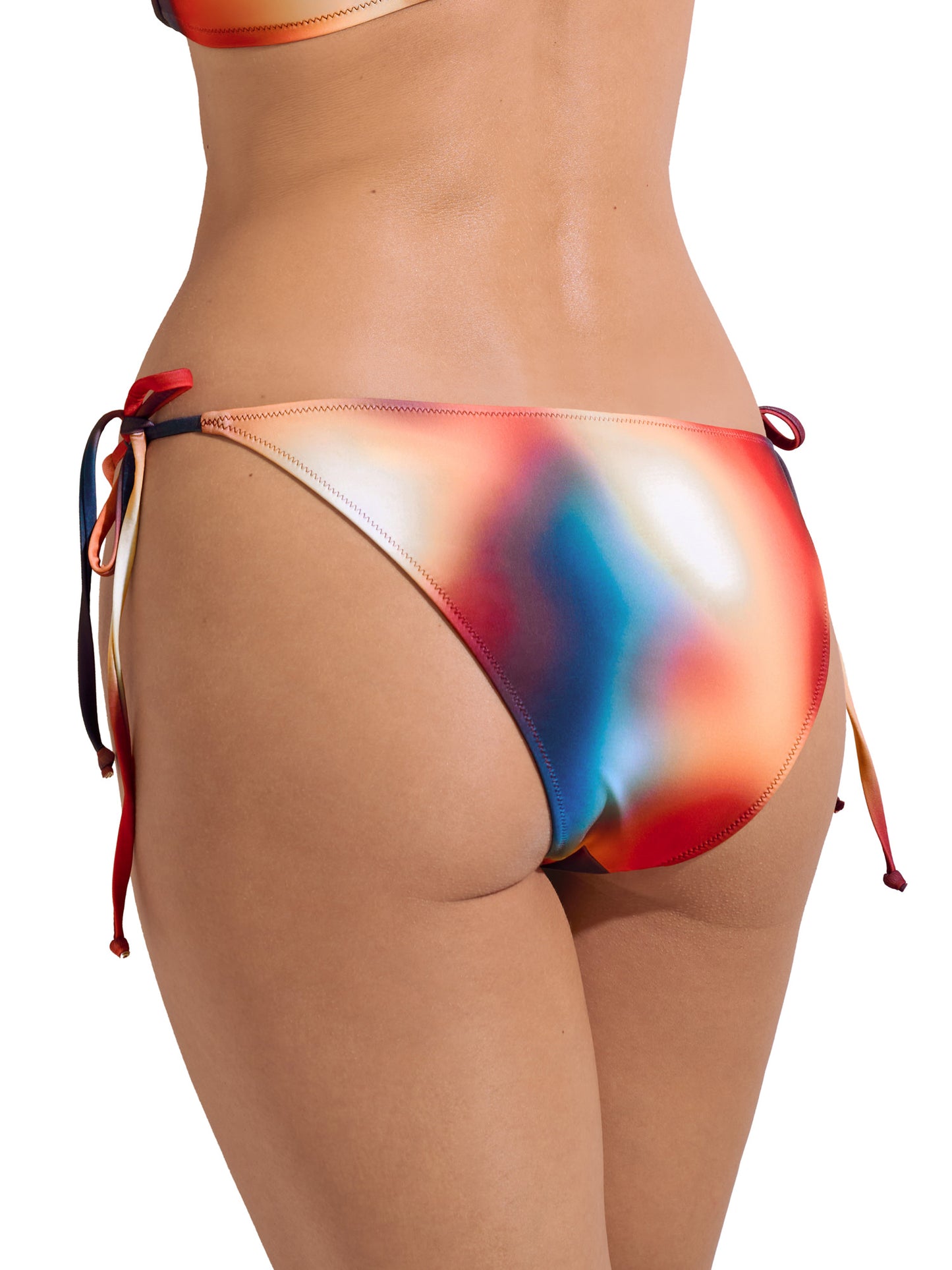 Bas maillot slip de bain taille basse à nouettes Olympia Lisca