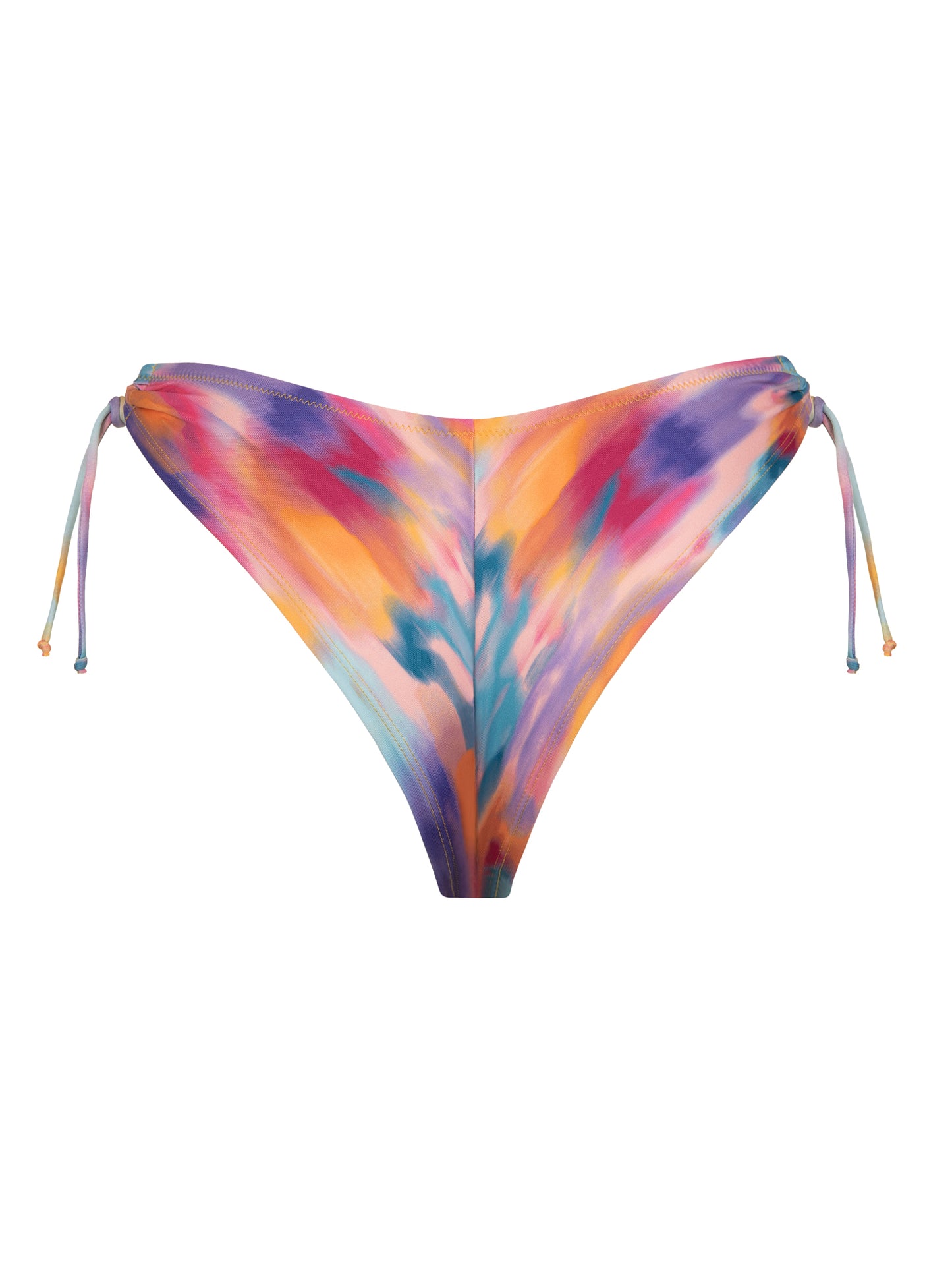 Bas maillot brésilien de bain échancré à nouettes JERSEY Lisca Cheek