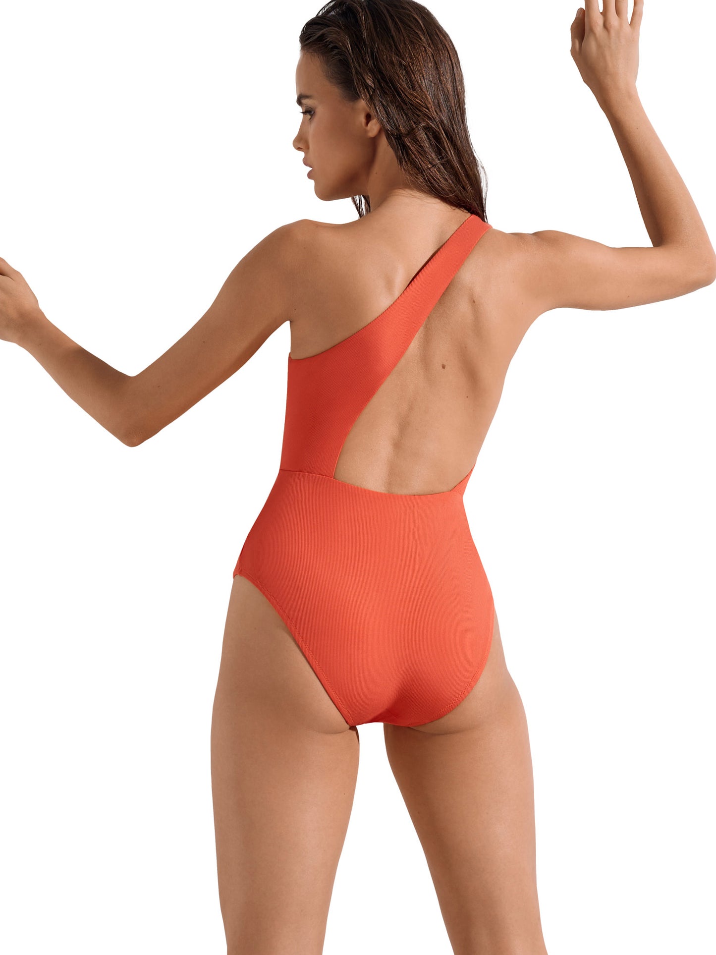 Maillot de bain une pièce asymétrique sans armatures Normandie Lisca