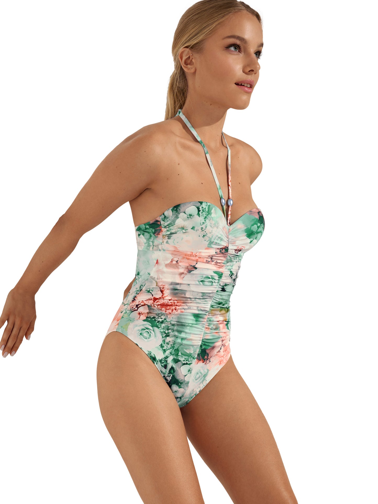 Maillot une pièce bustier balconnet préformé multipositions Japan Lisca