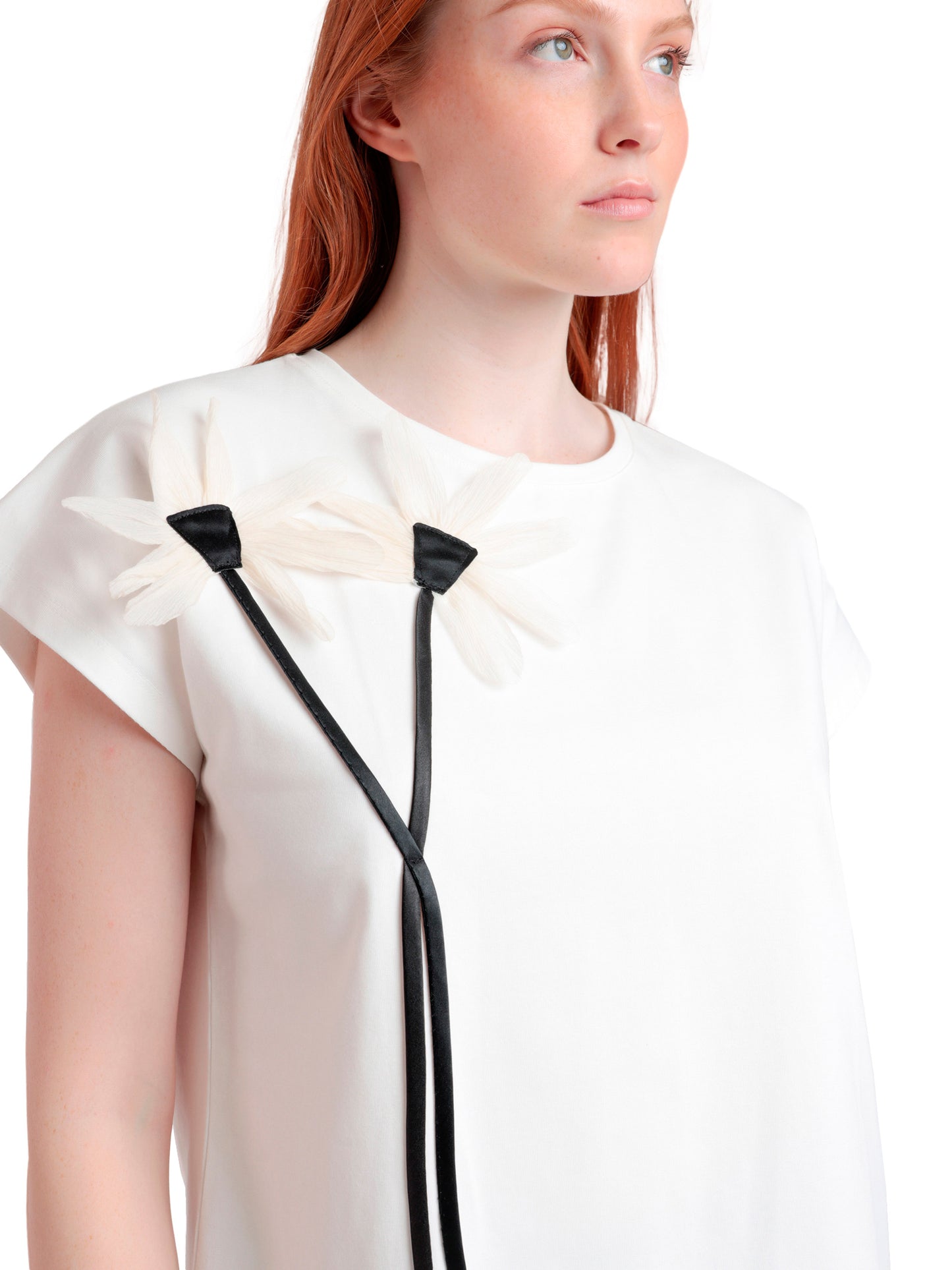 T-shirt manches courtes Flor Aplicada Admas
