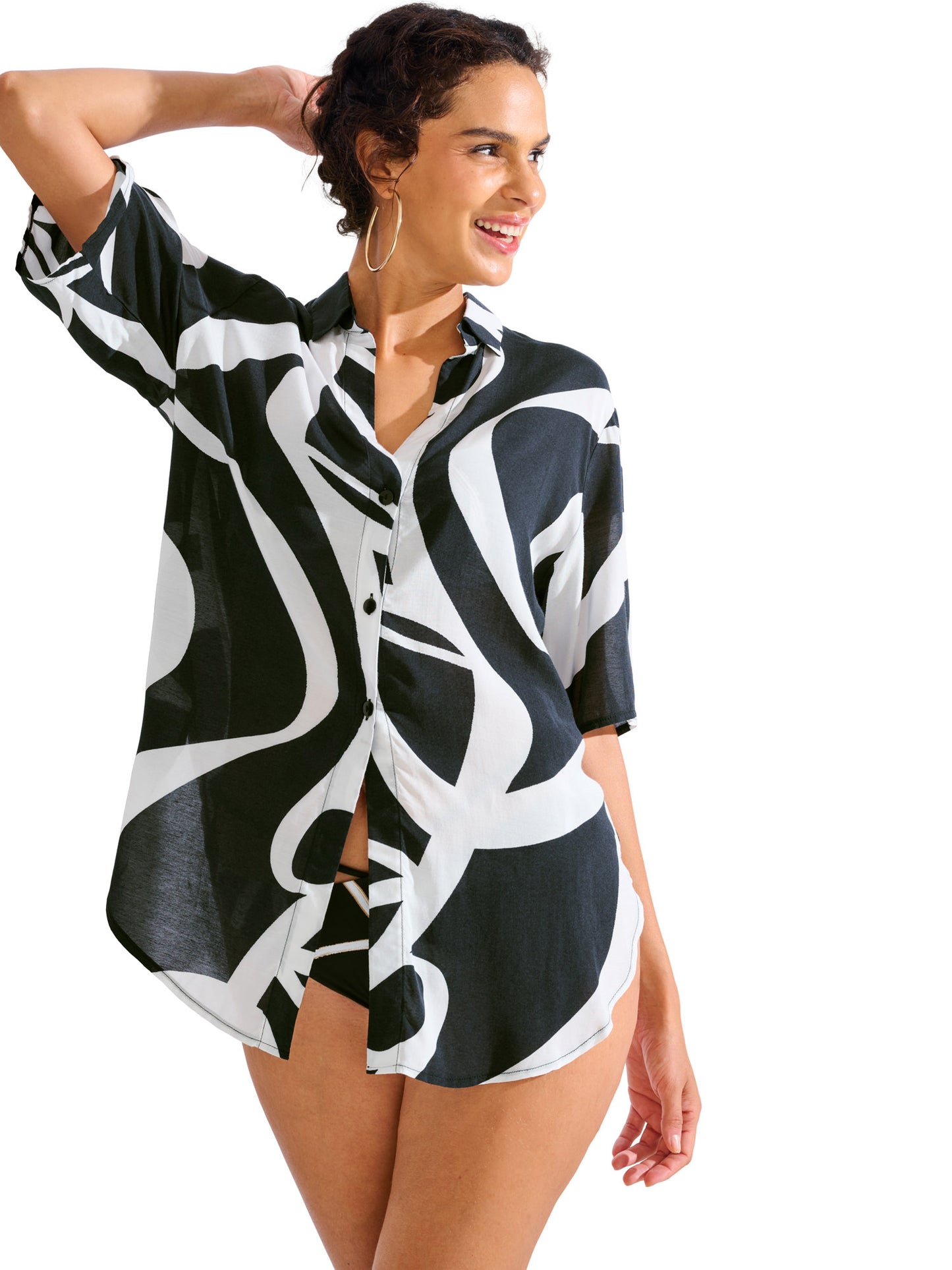 Chemise estivale manches courtes HONOLULU Lisca
