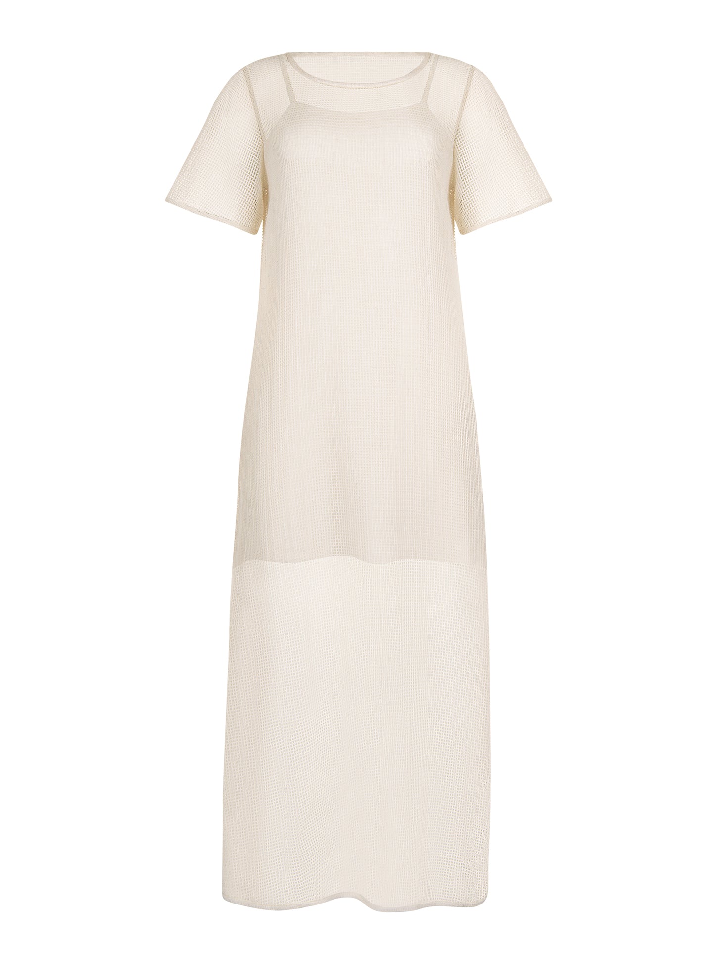 Robe longue de plage manches courtes MALAGA Lisca