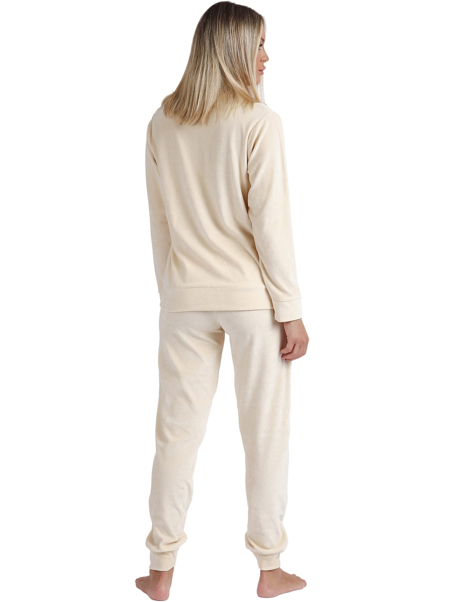 Pyjama tenue d'intérieur pantalon veste zippée Soft Home Admas