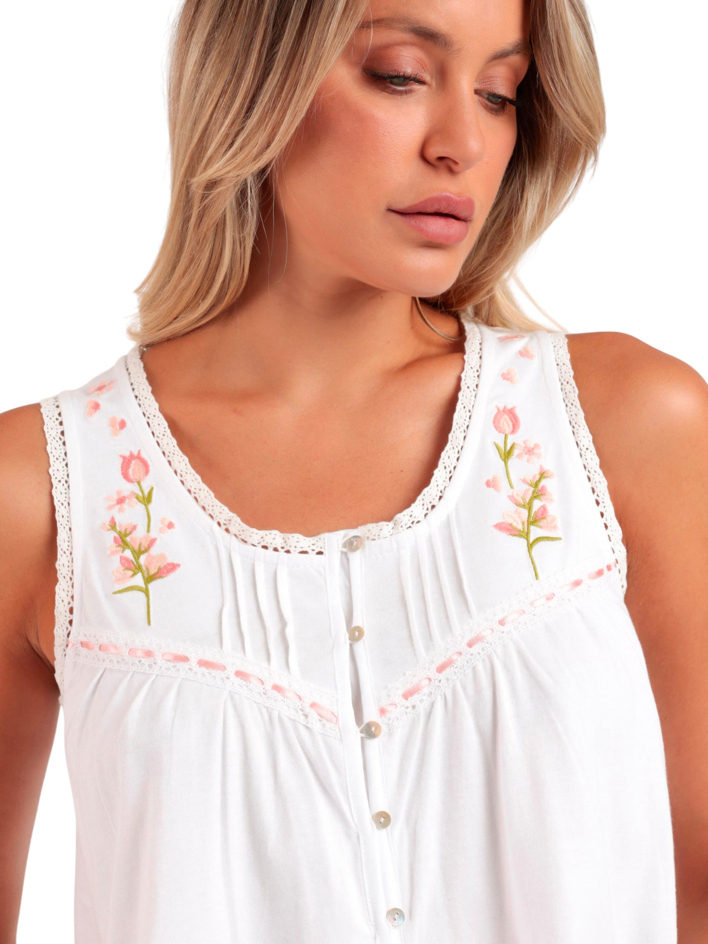 Chemise de nuit Embroidery Colors Admas