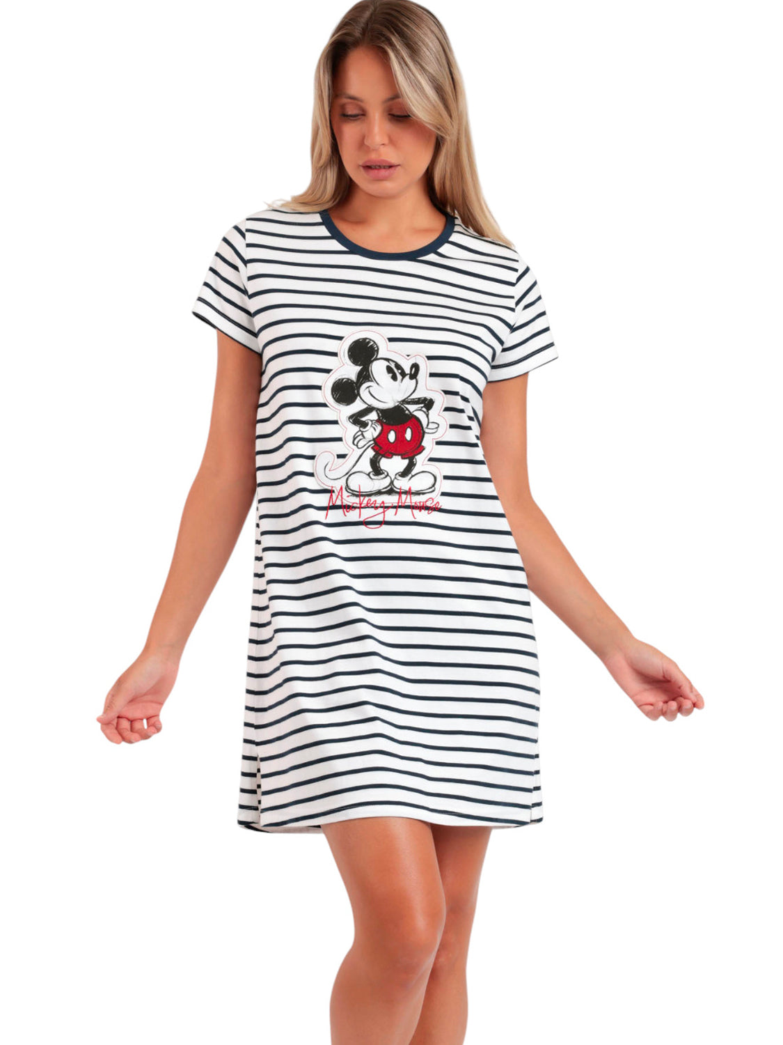 Chemise de nuit manches courtes Mickey Patch Disney Admas