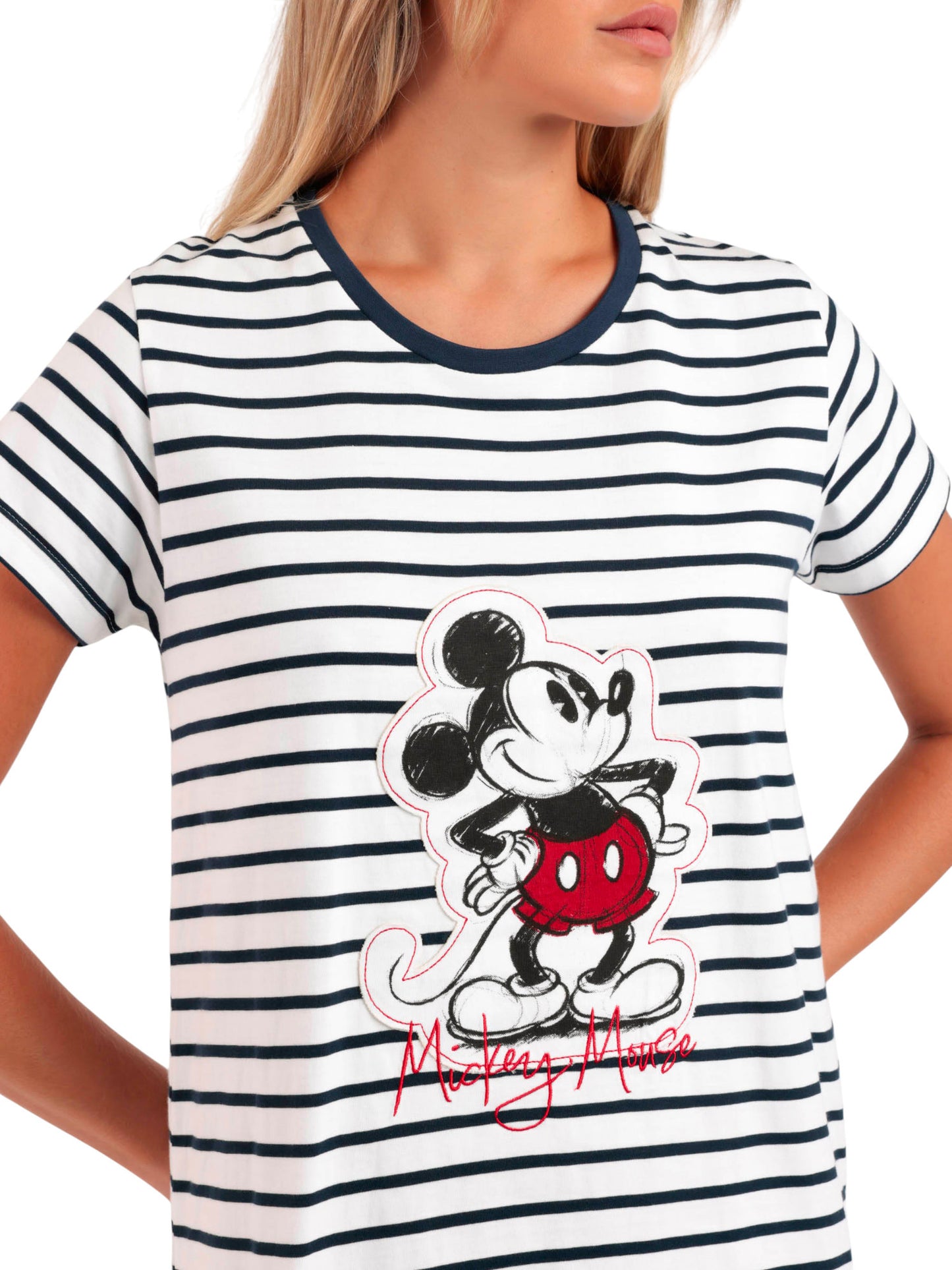 Chemise de nuit manches courtes Mickey Patch Disney Admas
