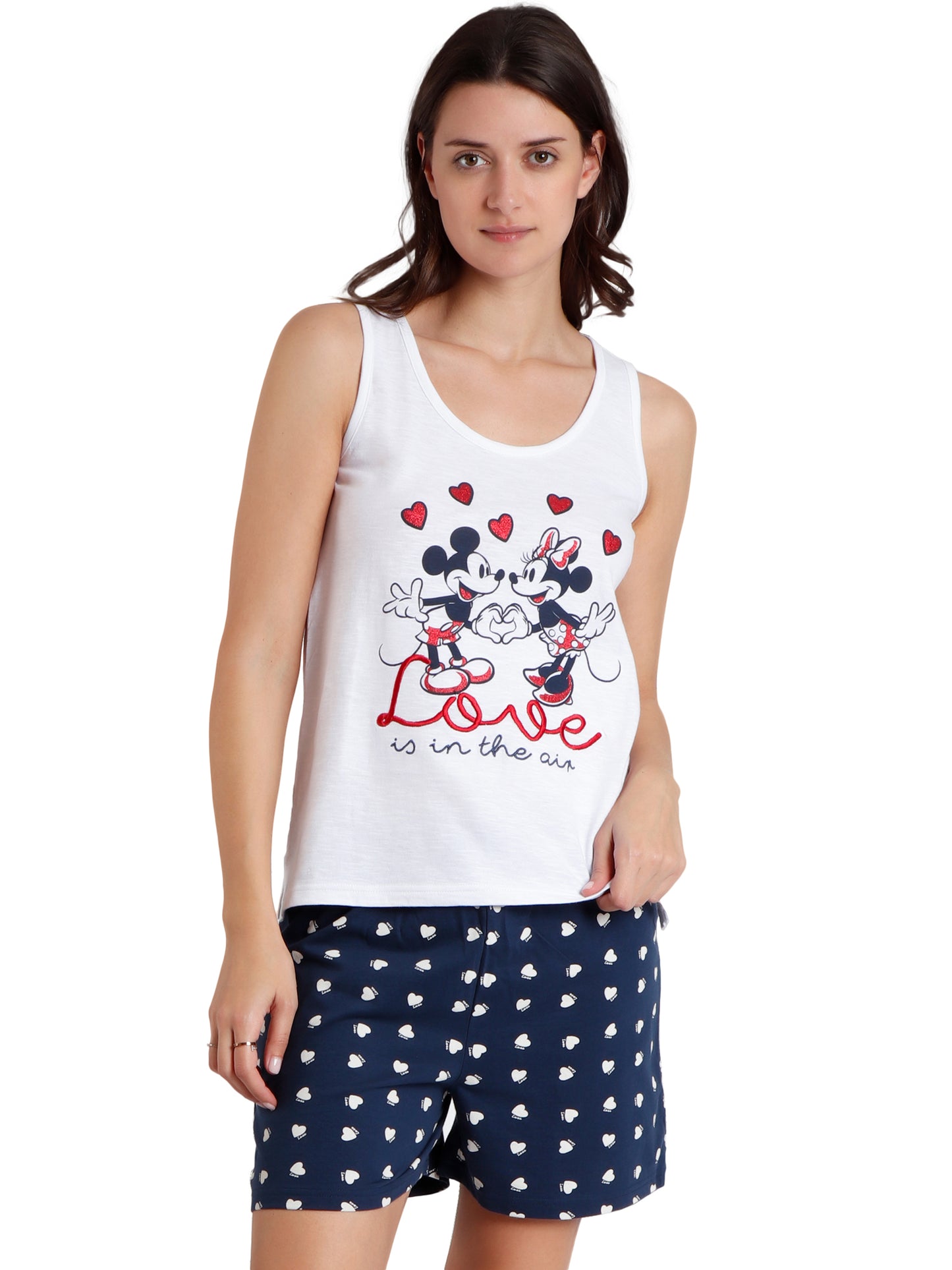 Pyjama short débardeur Love Is In The Air Disney Admas