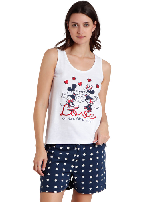 Pyjama short débardeur Love Is In The Air Disney Admas