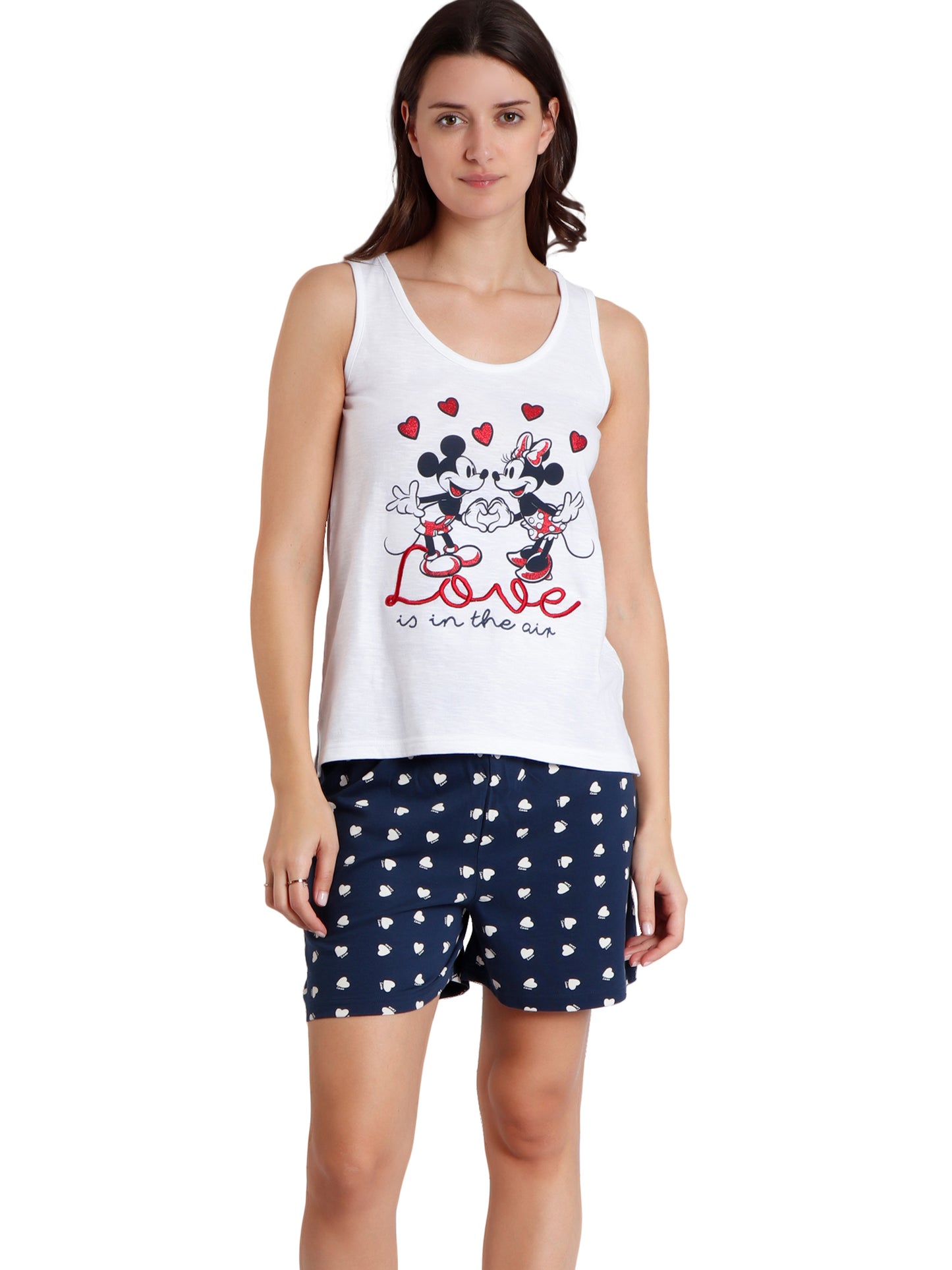 Pyjama short débardeur Love Is In The Air Disney Admas