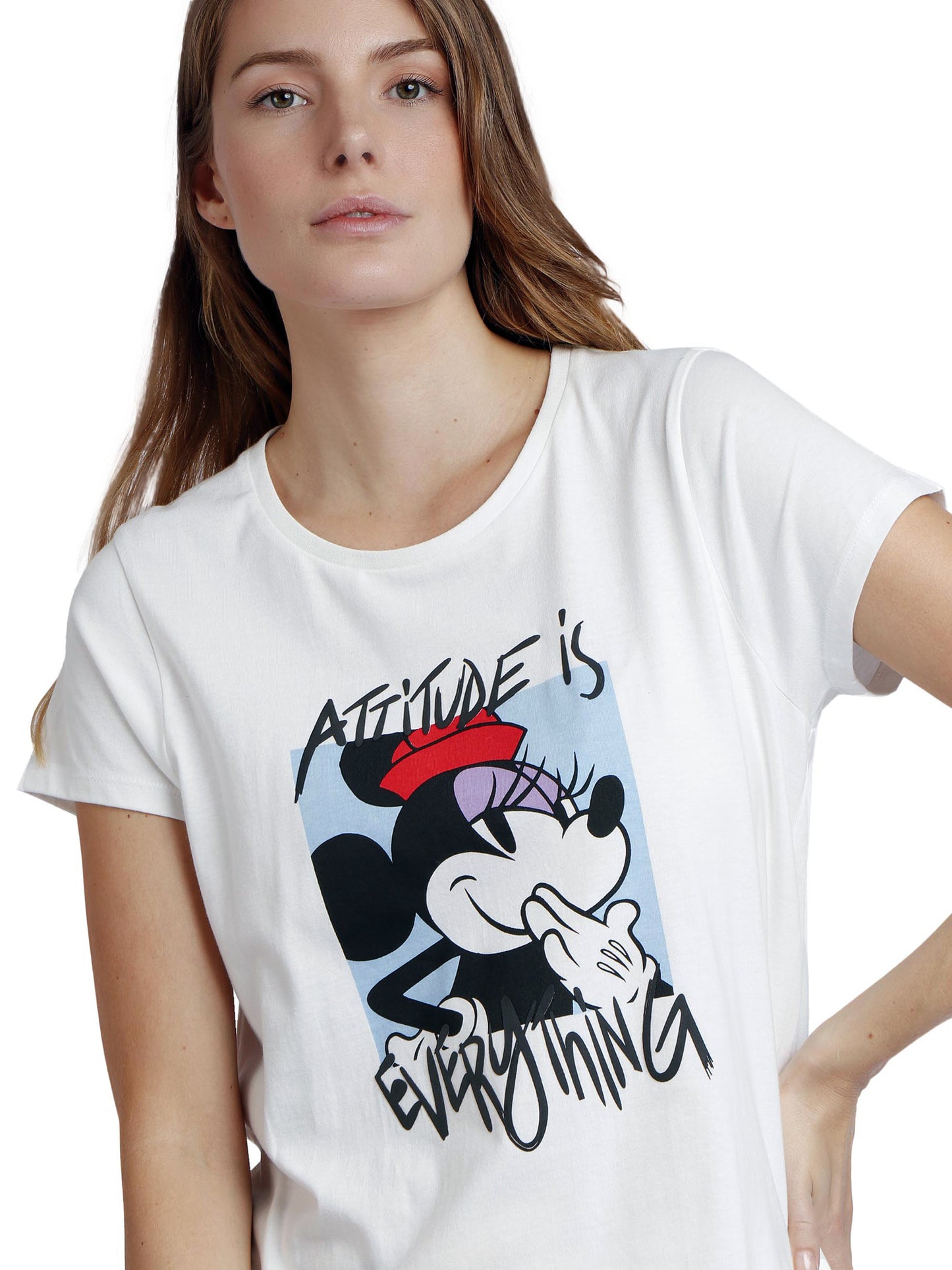 Pyjama short t-shirt Attitude Is Everthing Disney Admas