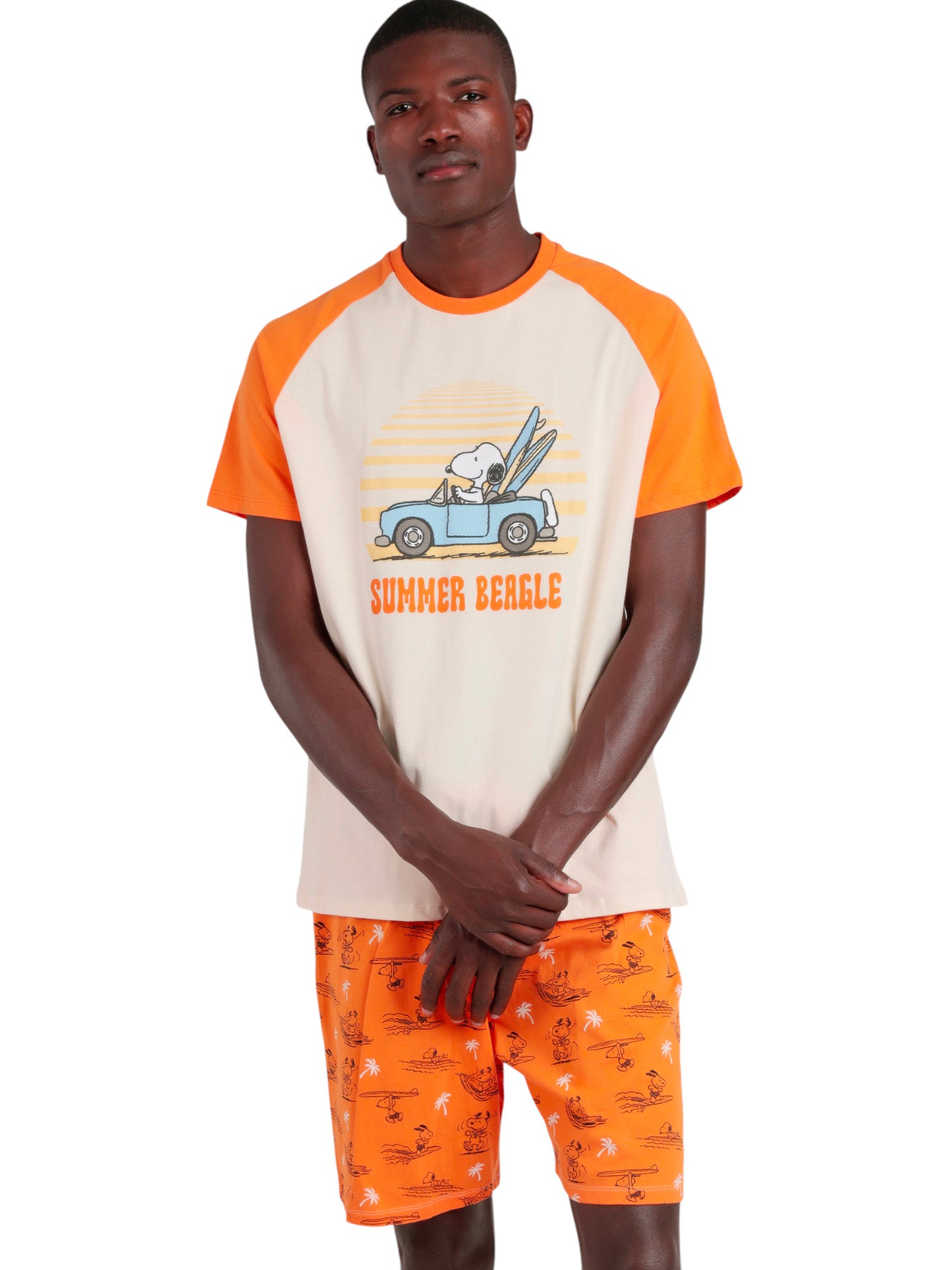 Pyjama short t-shirt Peanuts Summer Beagle Admas