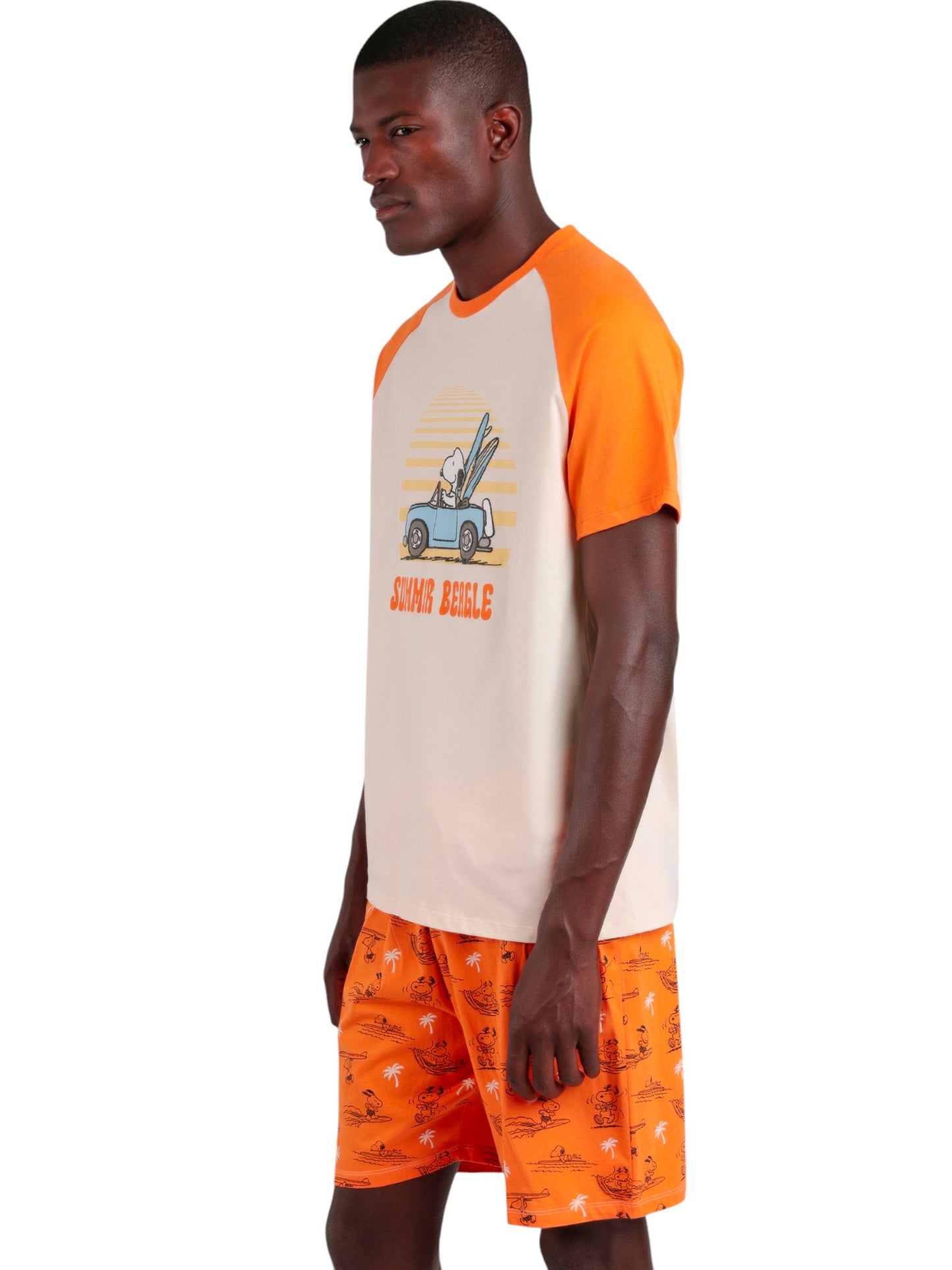 Pyjama short t-shirt Peanuts Summer Beagle Admas