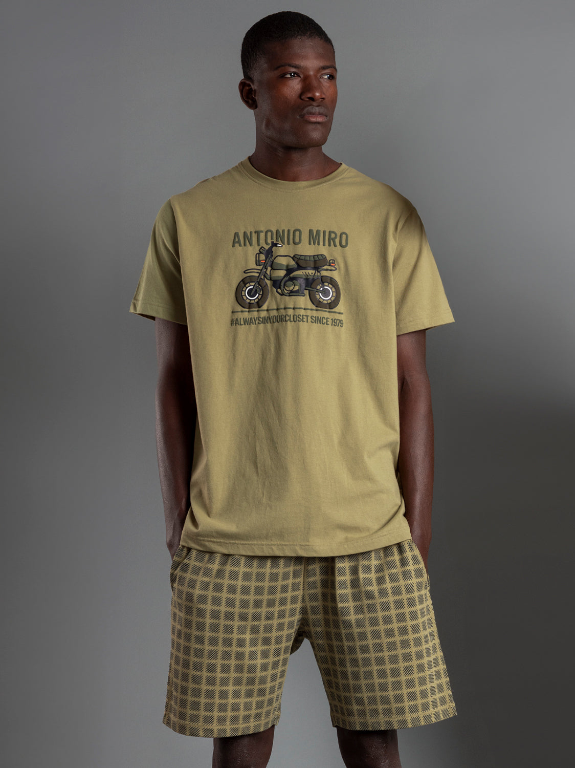Pyjama short t-shirt Caferacer Antonio Miro Admas