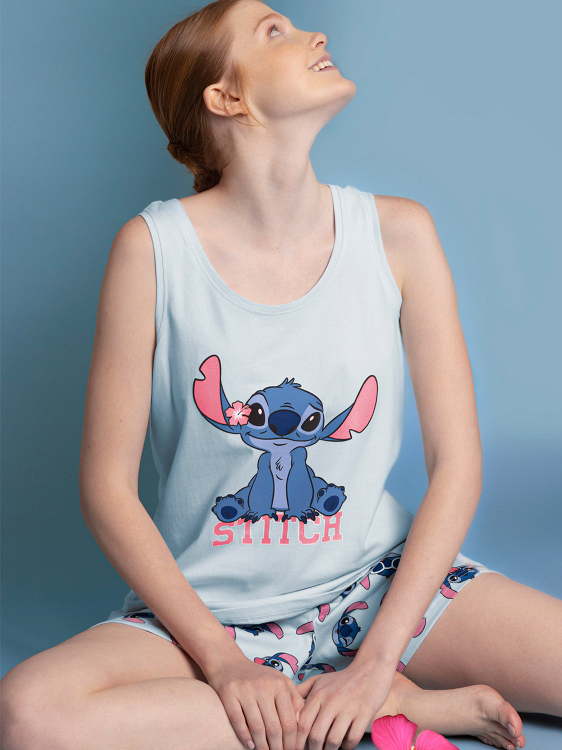 Pyjama short débardeur Stitches Disney Admas