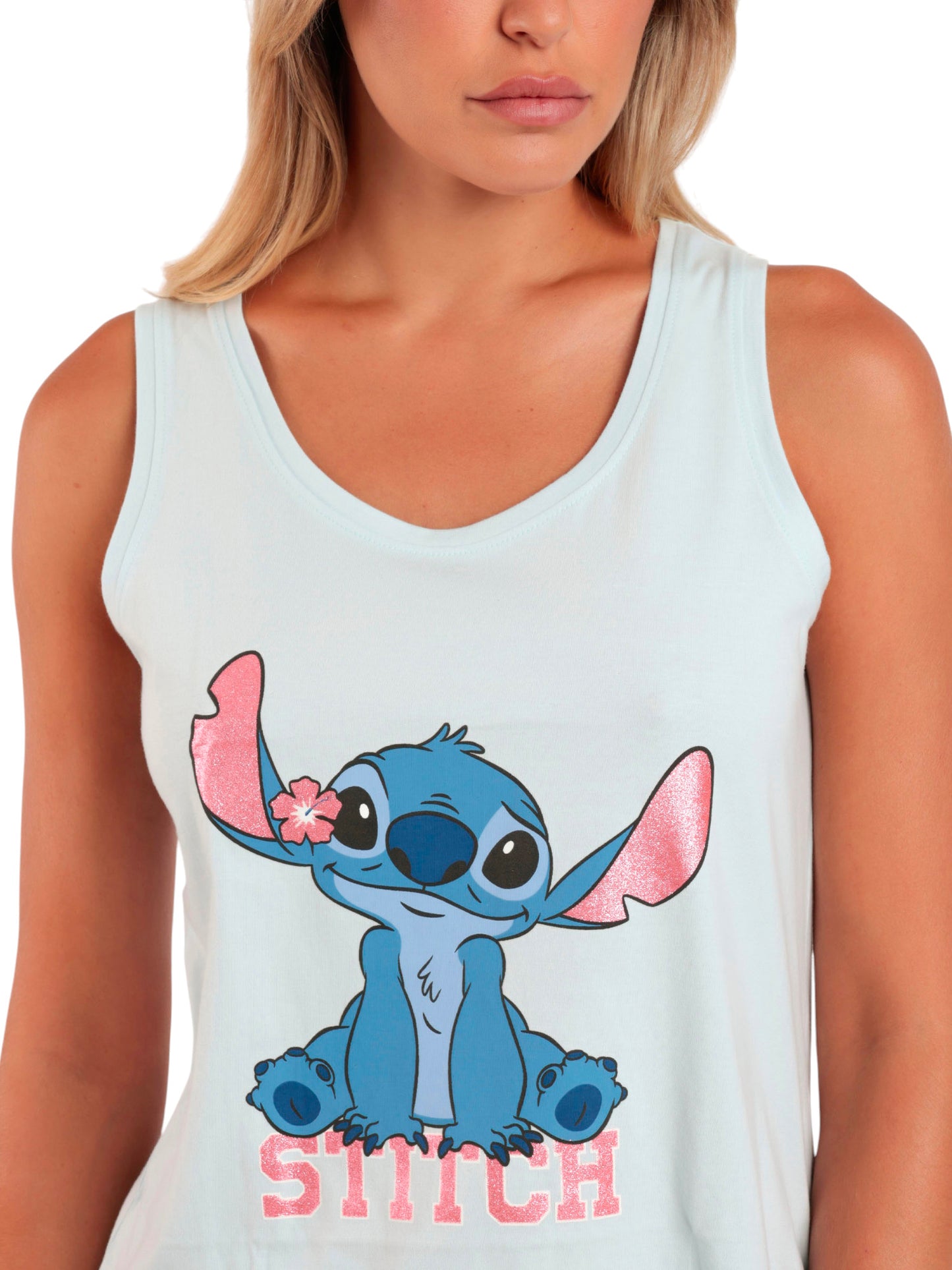 Pyjama short débardeur Stitches Disney Admas