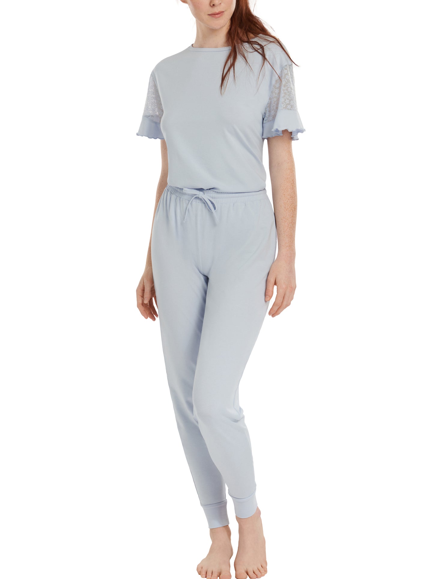 Pyjama tenue d'intérieur pantalon top manches courtes Smooth Lisca Cheek