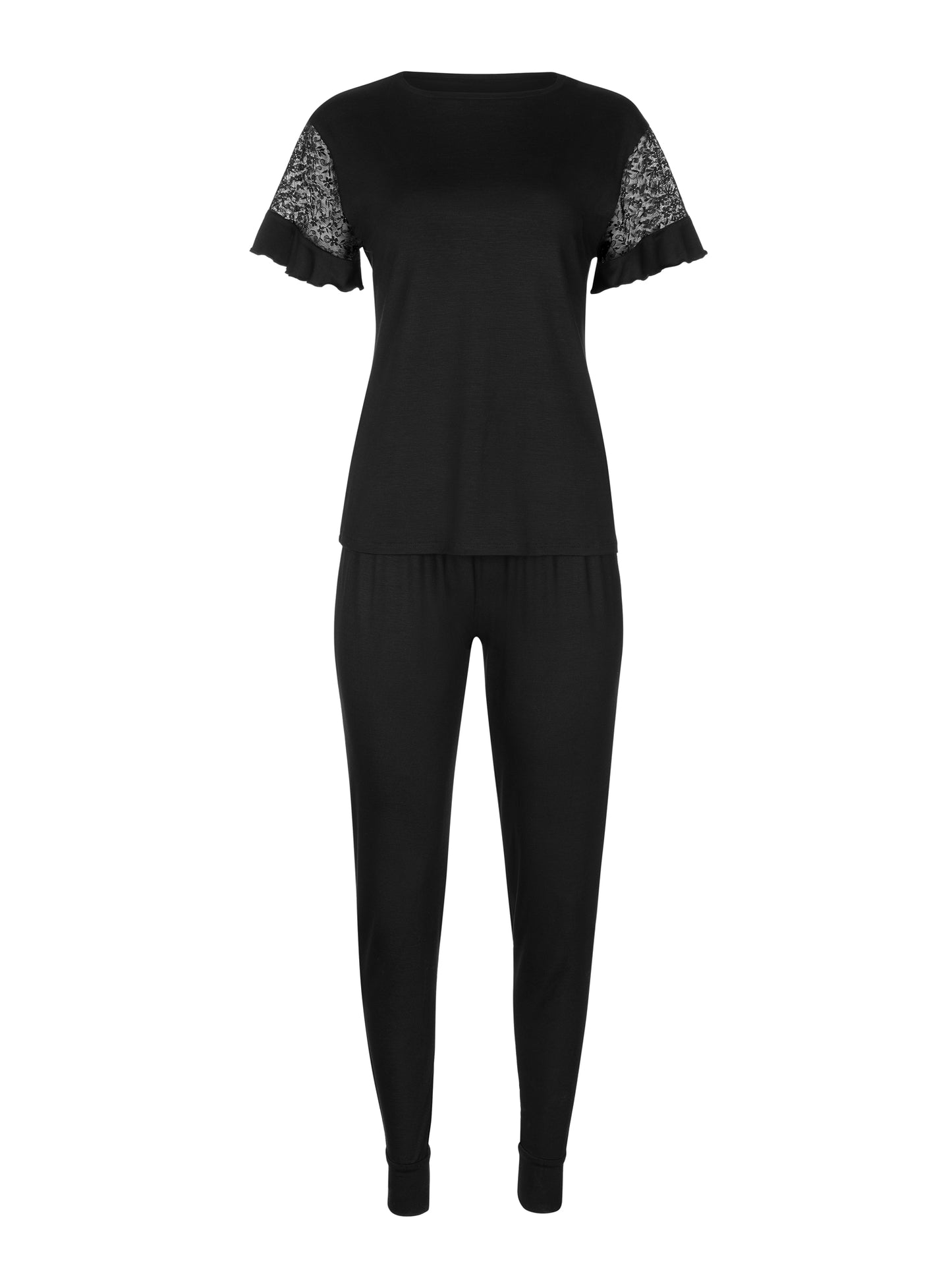 Pyjama tenue d'intérieur pantalon top manches courtes Smooth Lisca Cheek