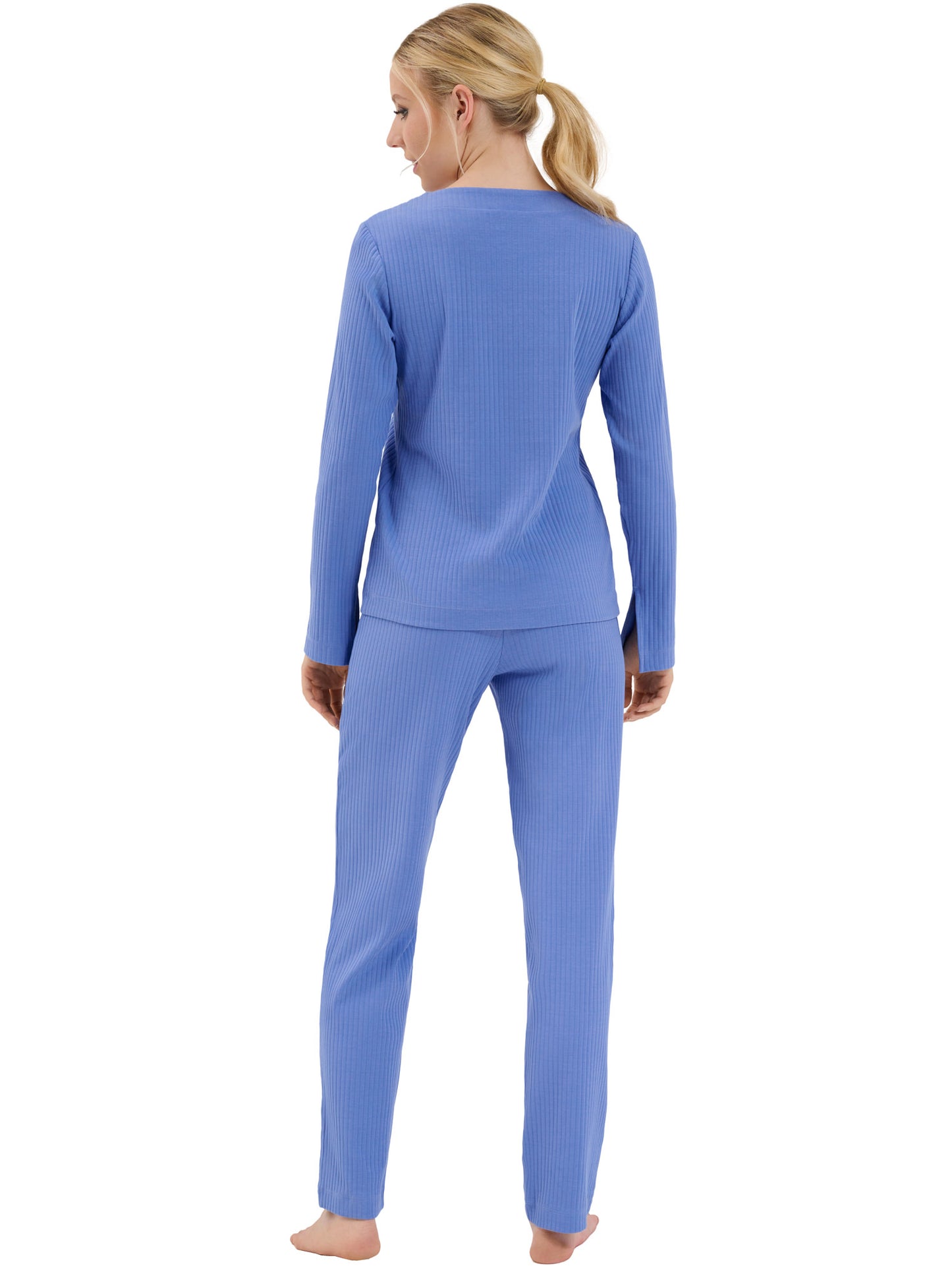 Haut pyjama top col V manches longues Lucky Lisca Cheek