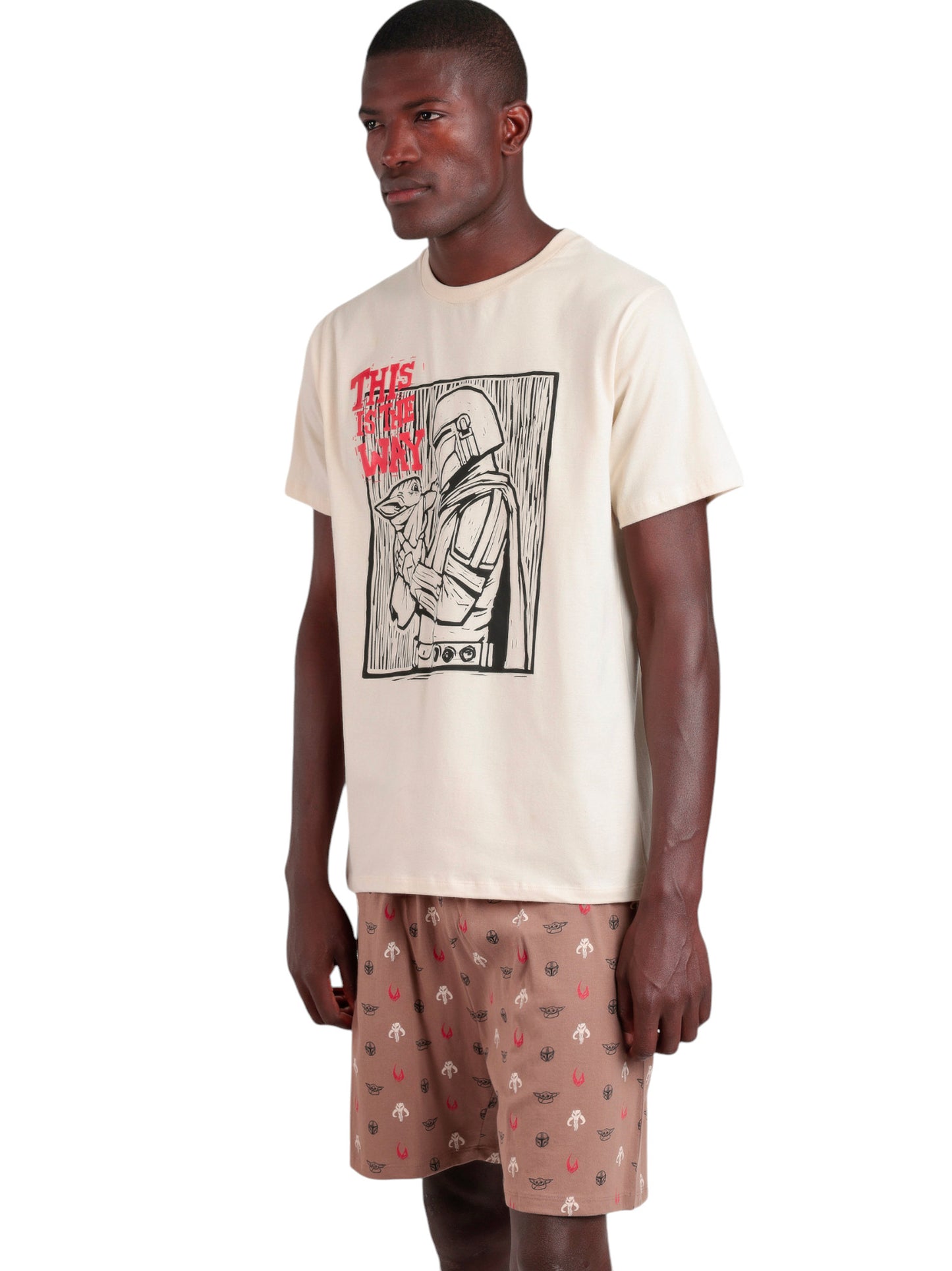 Pyjama short t-shirt Mandalorian Star Wars Admas