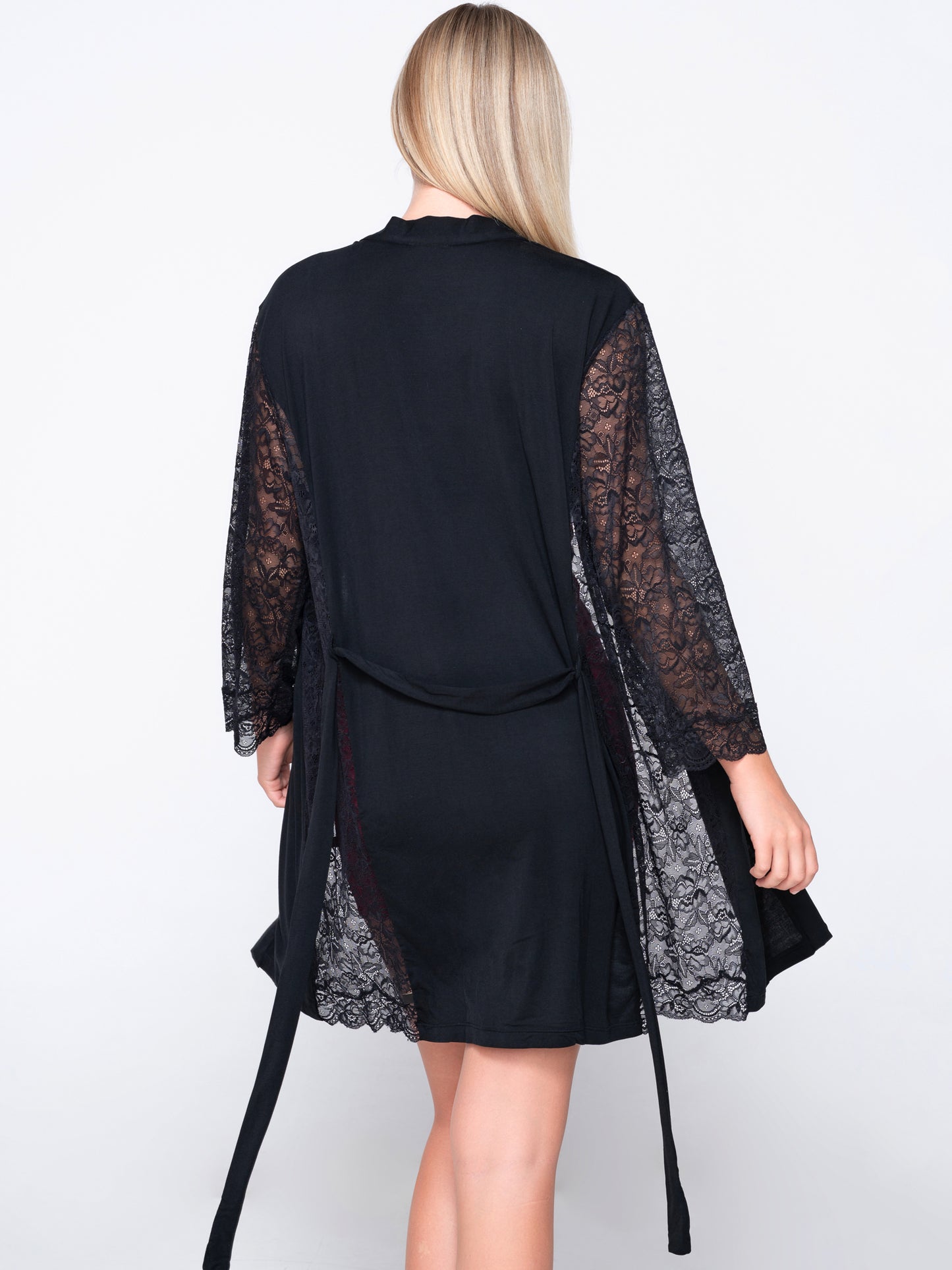 Kimono dentelle manches longues MICRO TOUCH LACE Luna Splendida