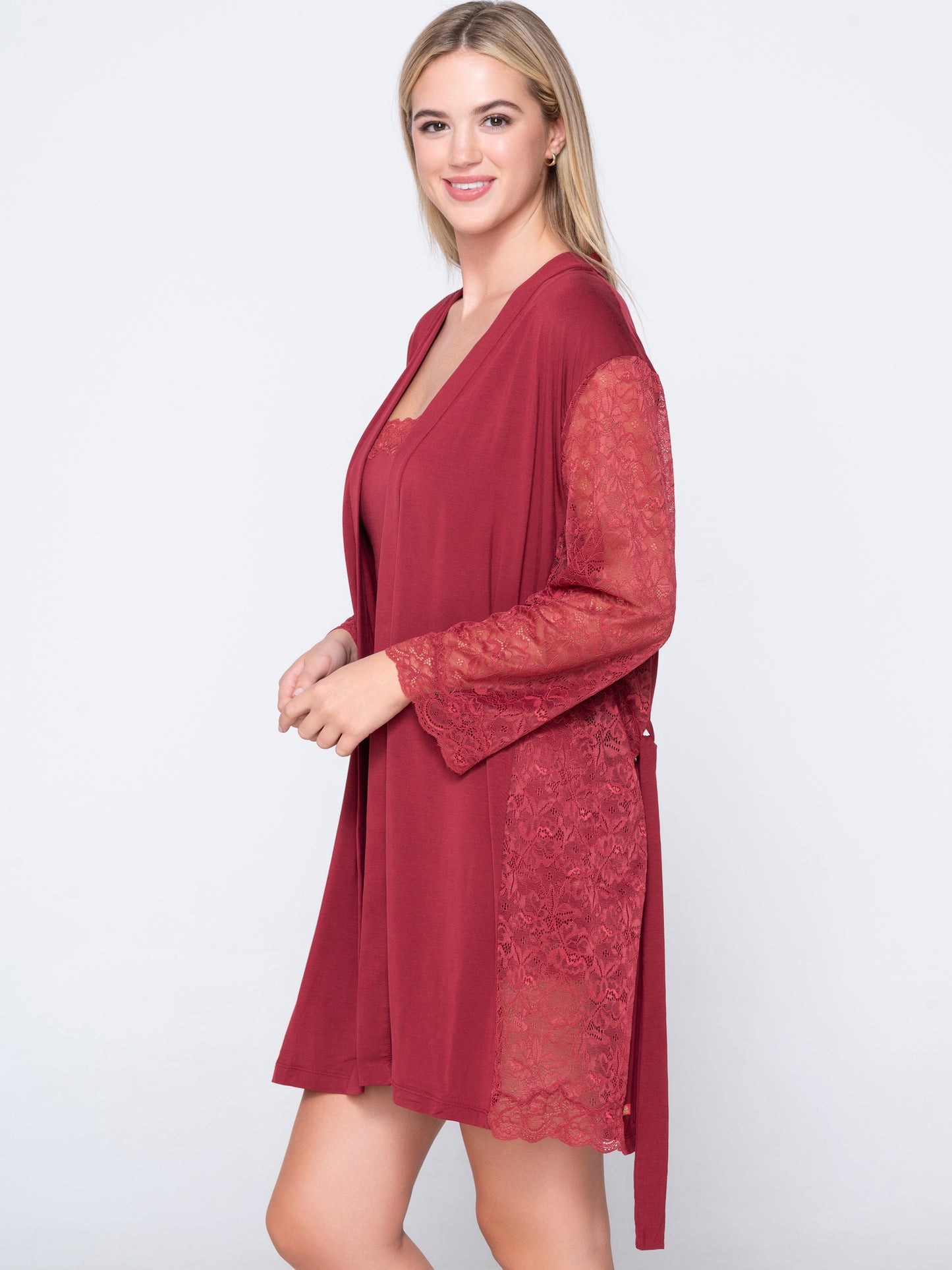 Kimono dentelle manches longues MICRO TOUCH LACE Luna Splendida