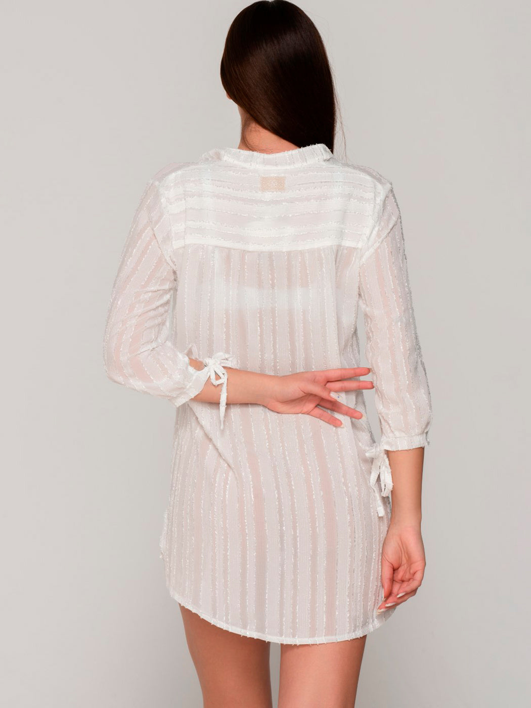 Robe estivale chemise manches longues PRAISE Luna Splendida