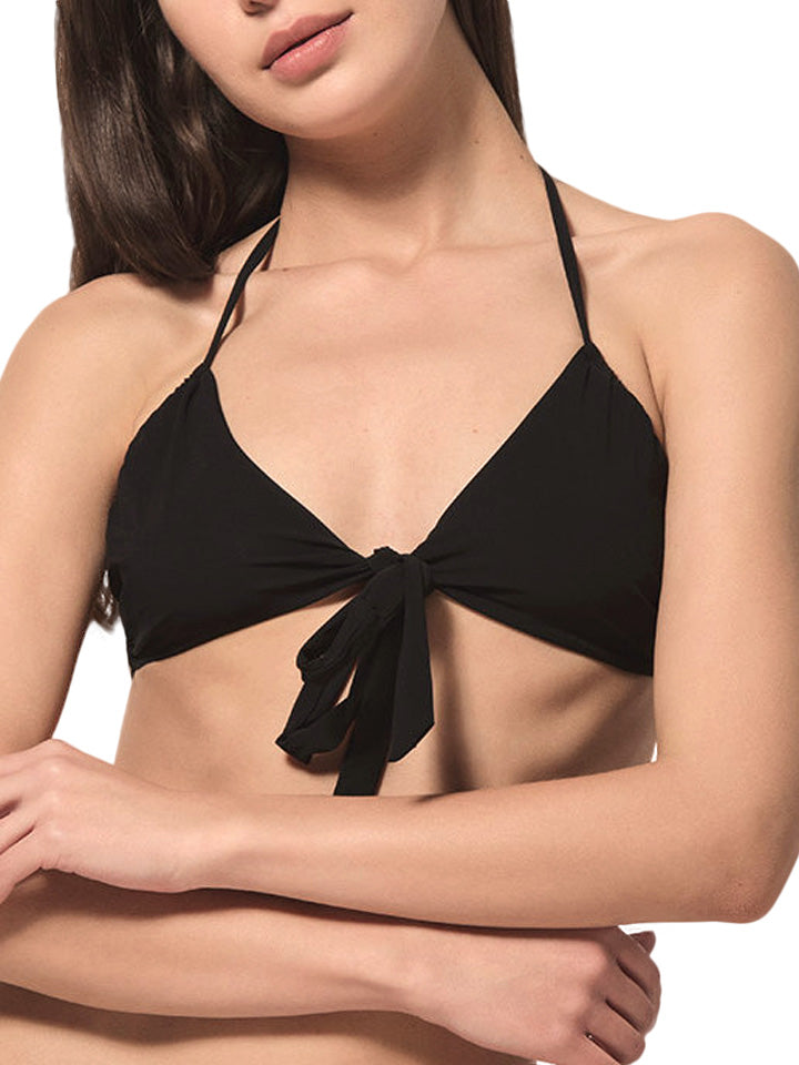Haut maillot de bain triangle convertible Blue Sense Luna Splendida noir